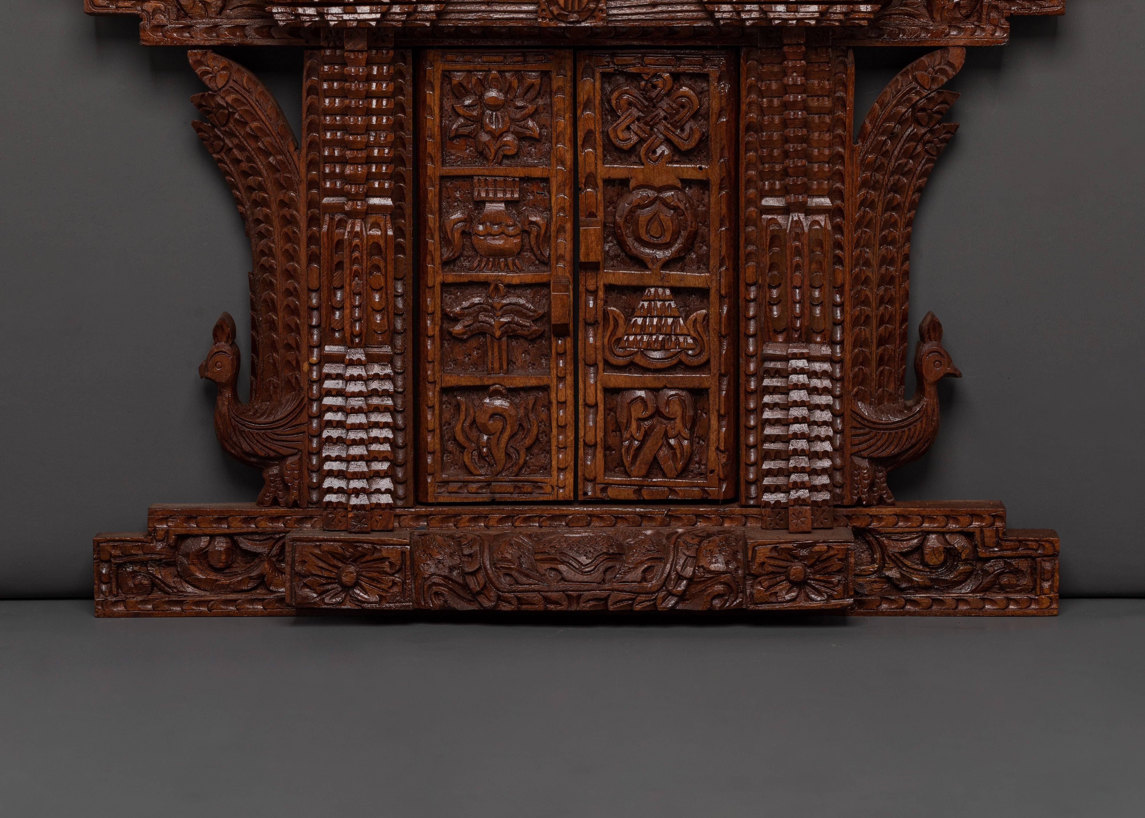 Wooden Door Wall Hanging | Hand Carved Home Decor Art