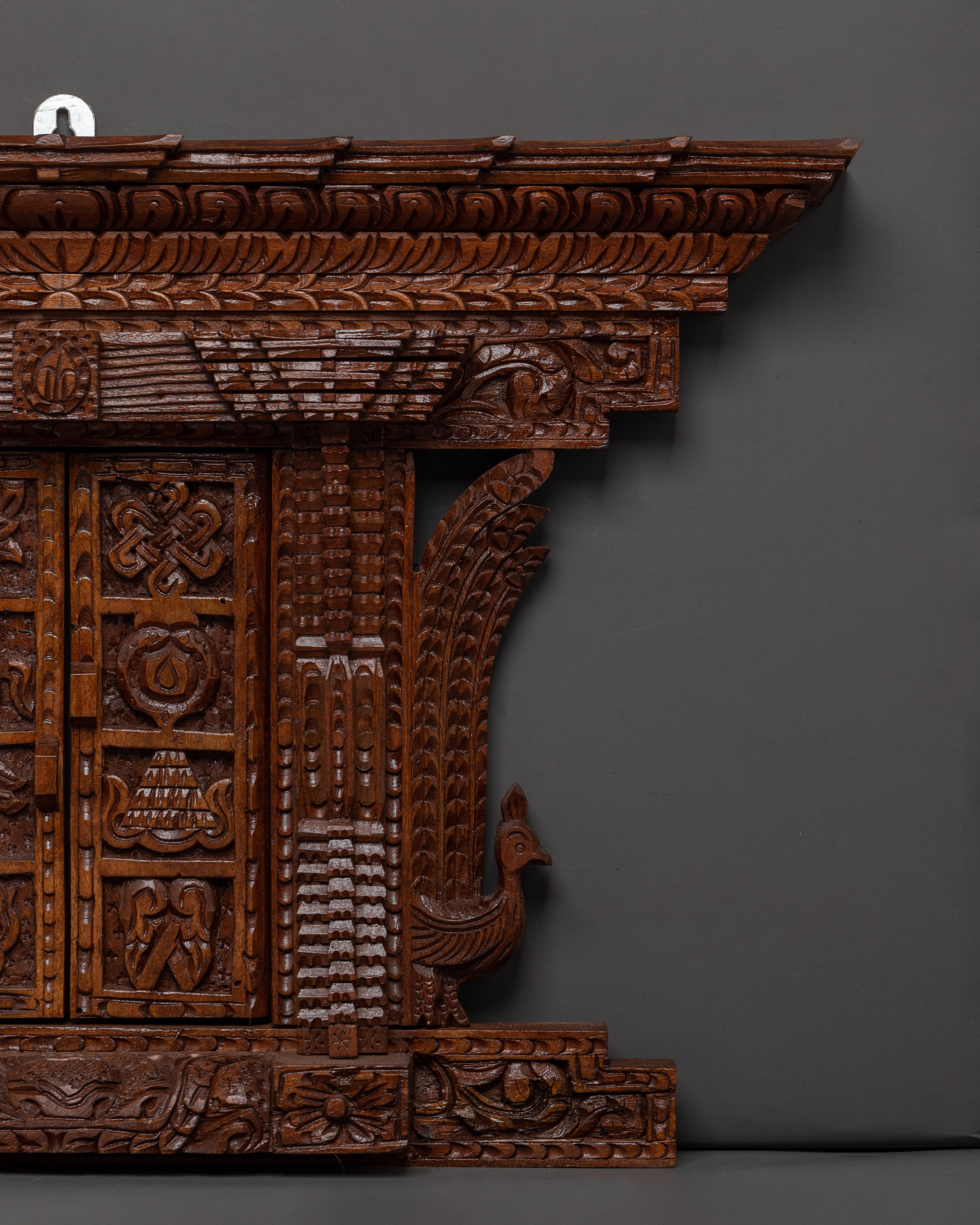 Wooden Door Wall Hanging | Hand Carved Home Decor Art