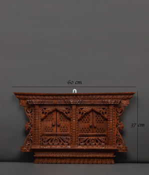 Hand-Carved Decorative Wooden Panel Wall Hanging for Boho Home Decor