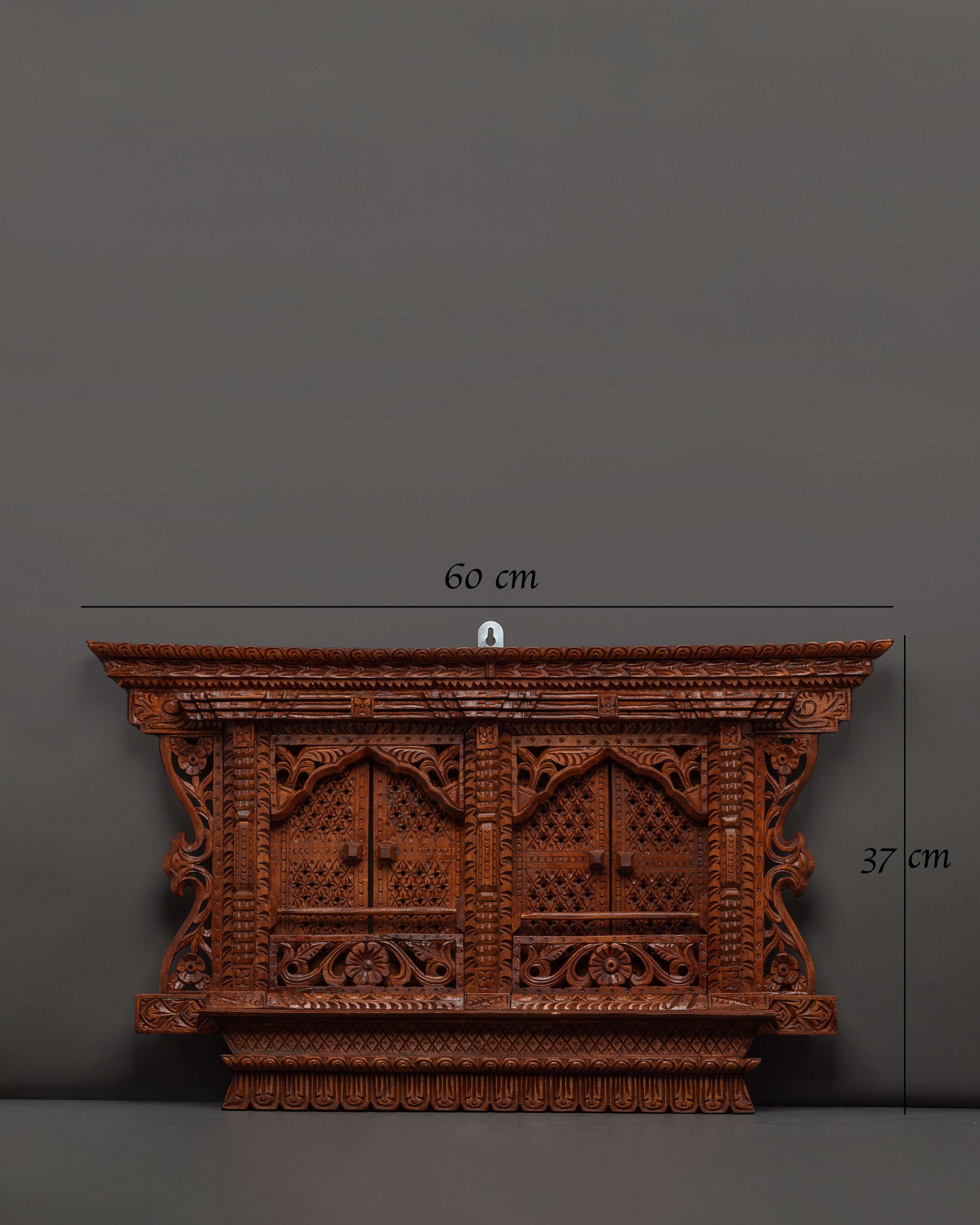Hand-Carved Decorative Wooden Panel Wall Hanging for Boho Home Decor
