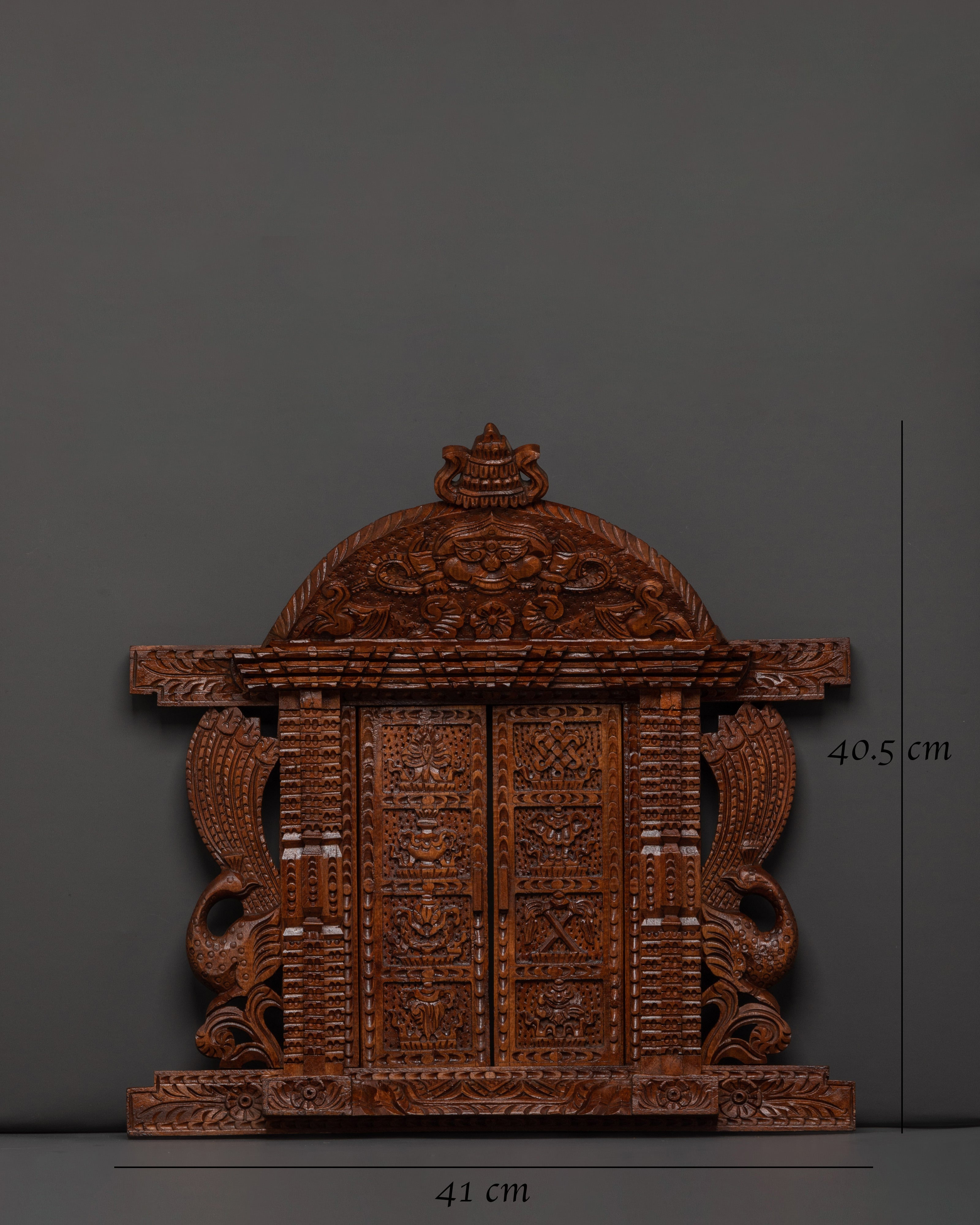 Hand-Carved Cultural Wood Wall Hanging for Ethnic and Home Decor
