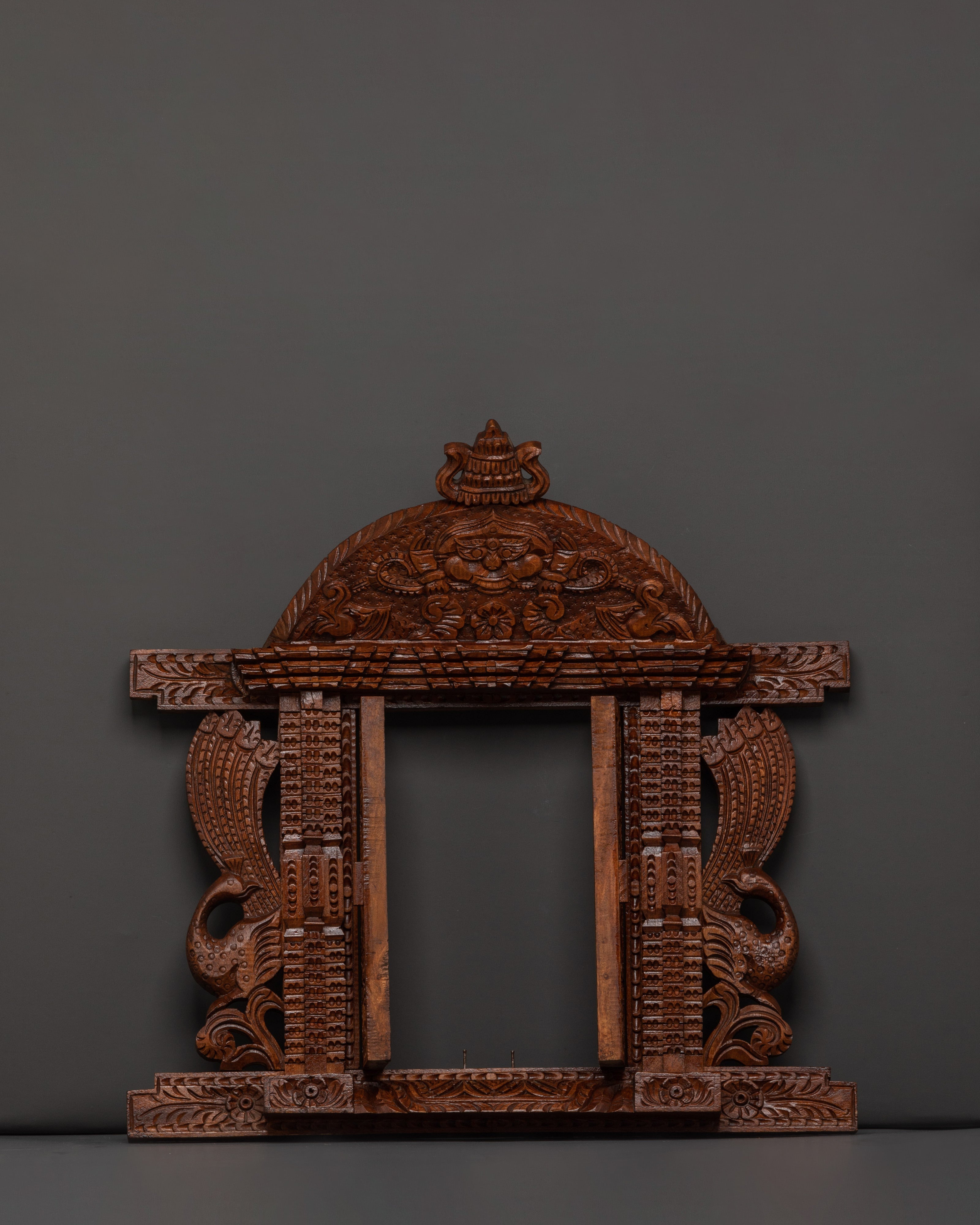 Hand-Carved Cultural Wood Wall Hanging for Ethnic and Home Decor