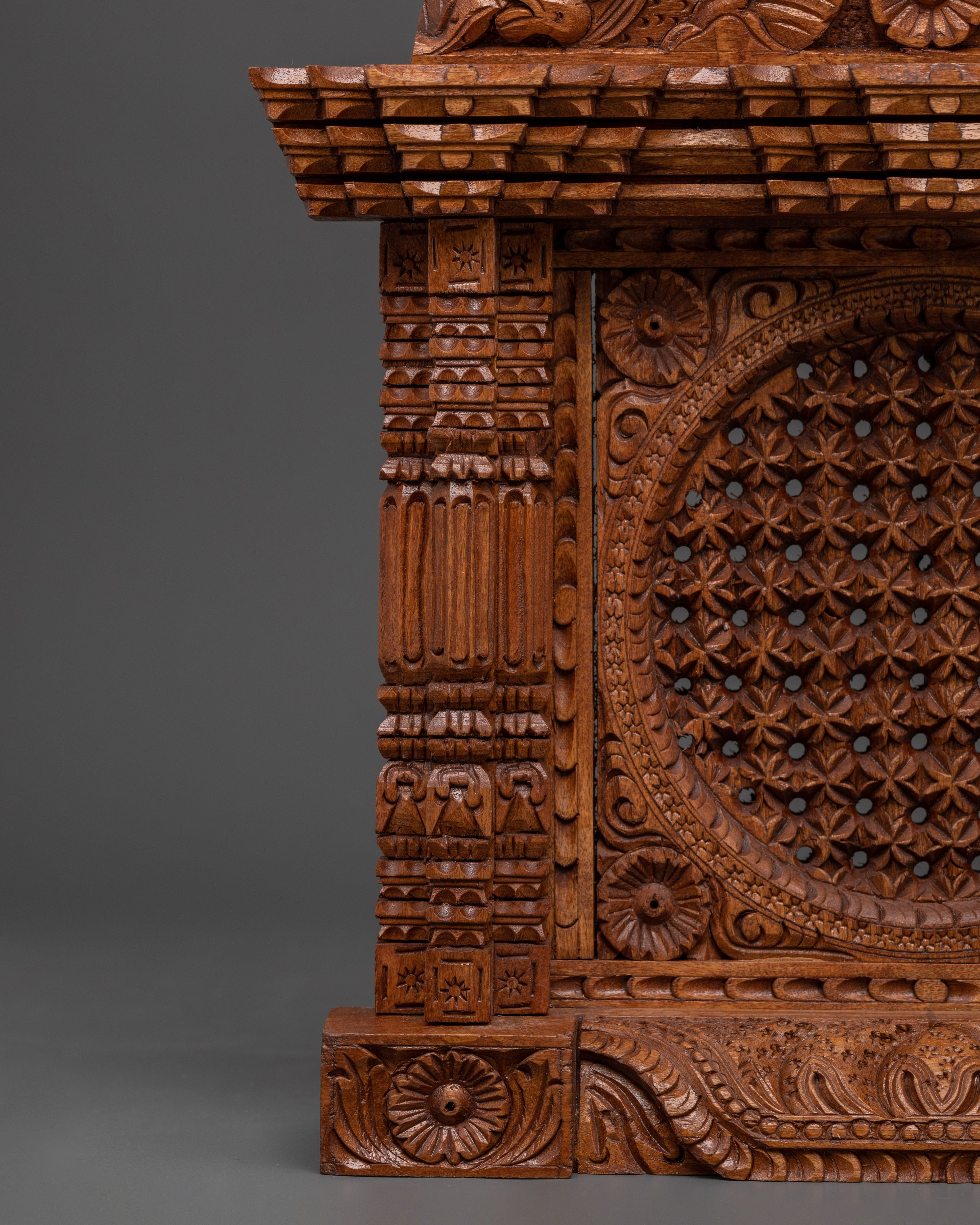 Vintage Style Wood Panel | Hand-Carved Wall Hanging