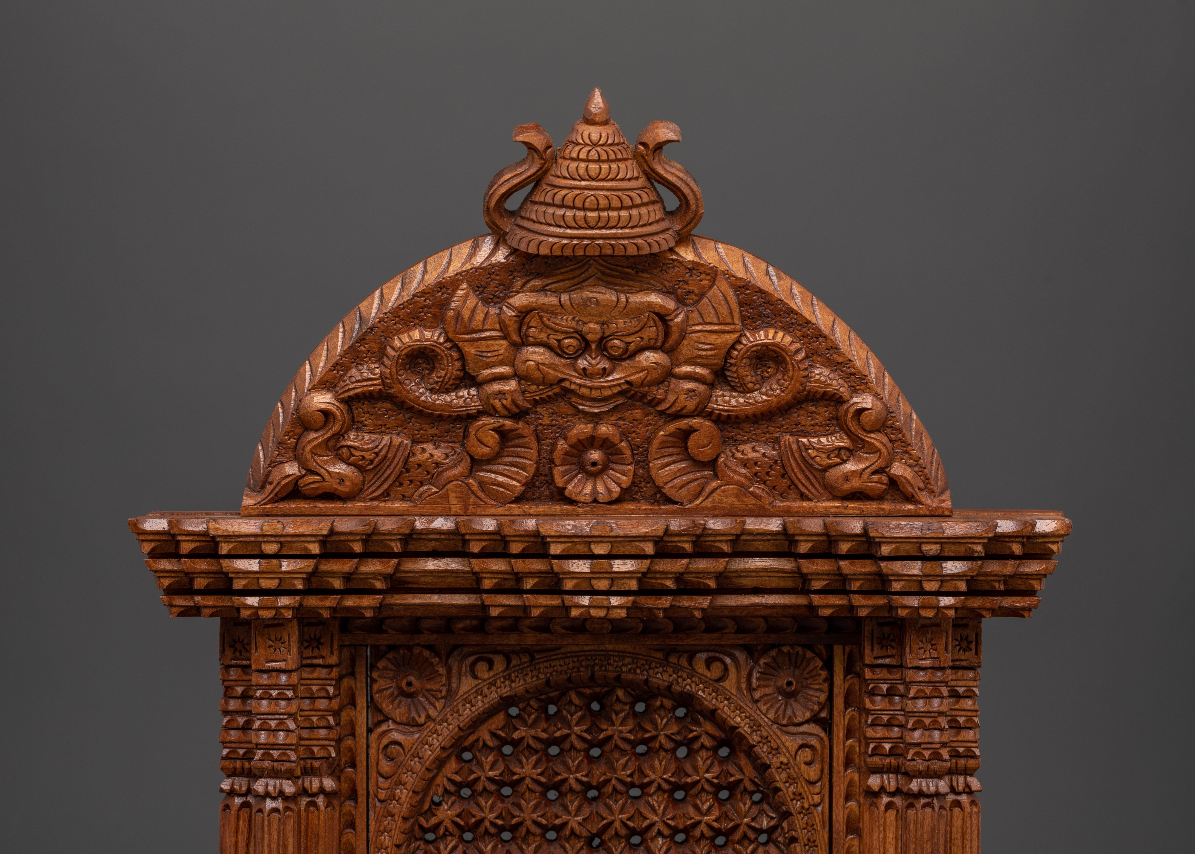 Vintage Style Wood Panel | Hand-Carved Wall Hanging