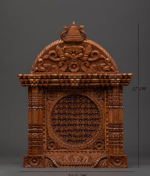Vintage Style Wood Panel | Hand-Carved Wall Hanging