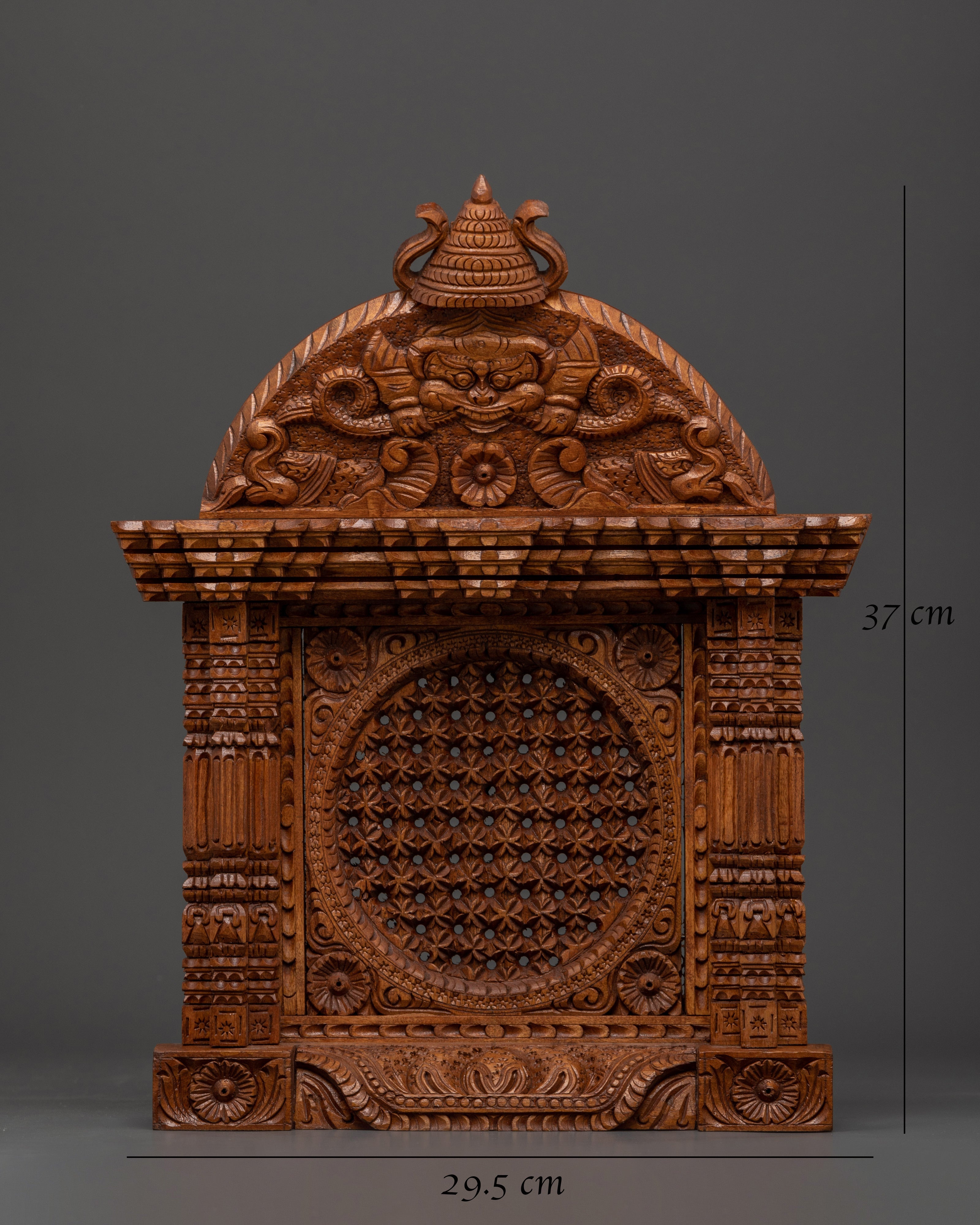 Vintage Style Wood Panel | Hand-Carved Wall Hanging