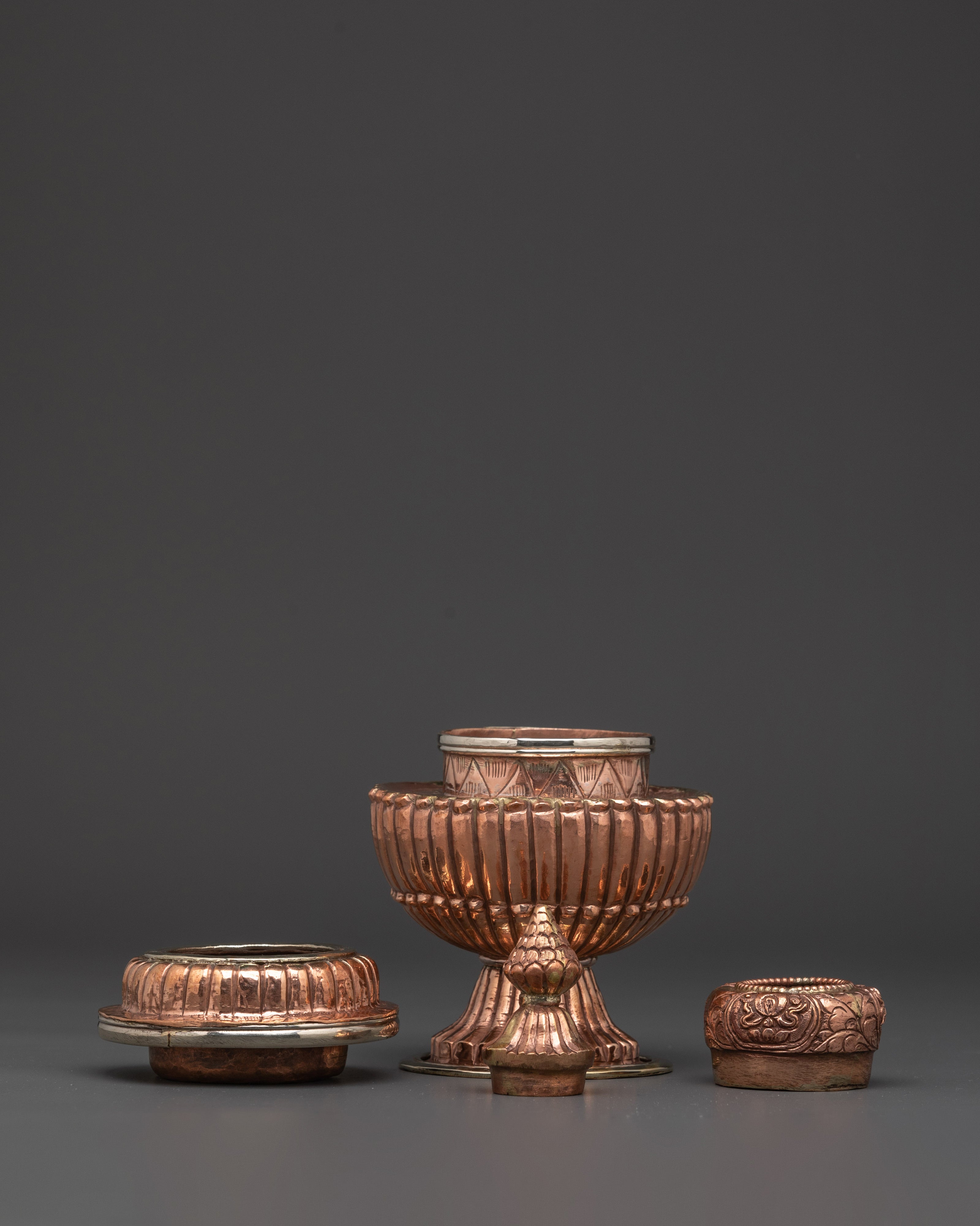 Handmade Buddhist Rice Vessel | For Puja and Spiritual Offerings