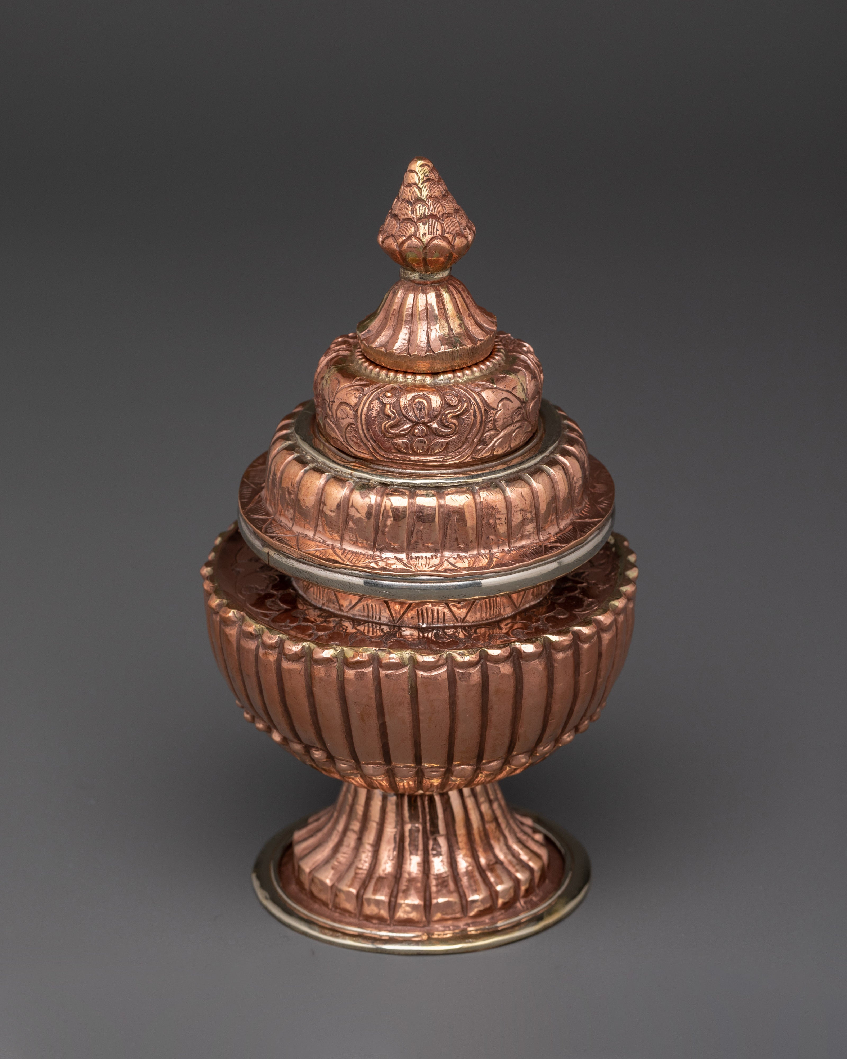 Handmade Buddhist Rice Vessel | For Puja and Spiritual Offerings