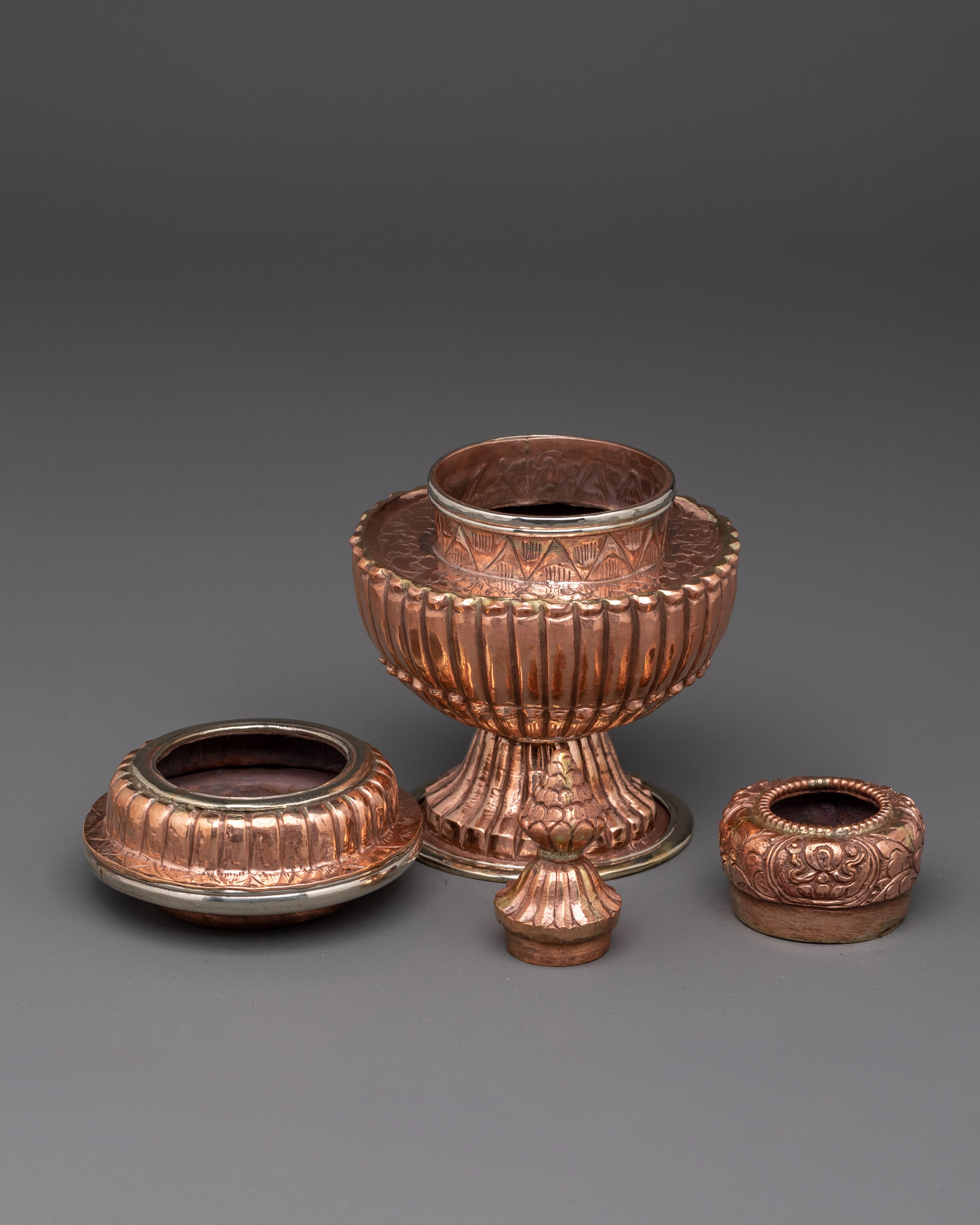 Handmade Buddhist Rice Vessel | For Puja and Spiritual Offerings