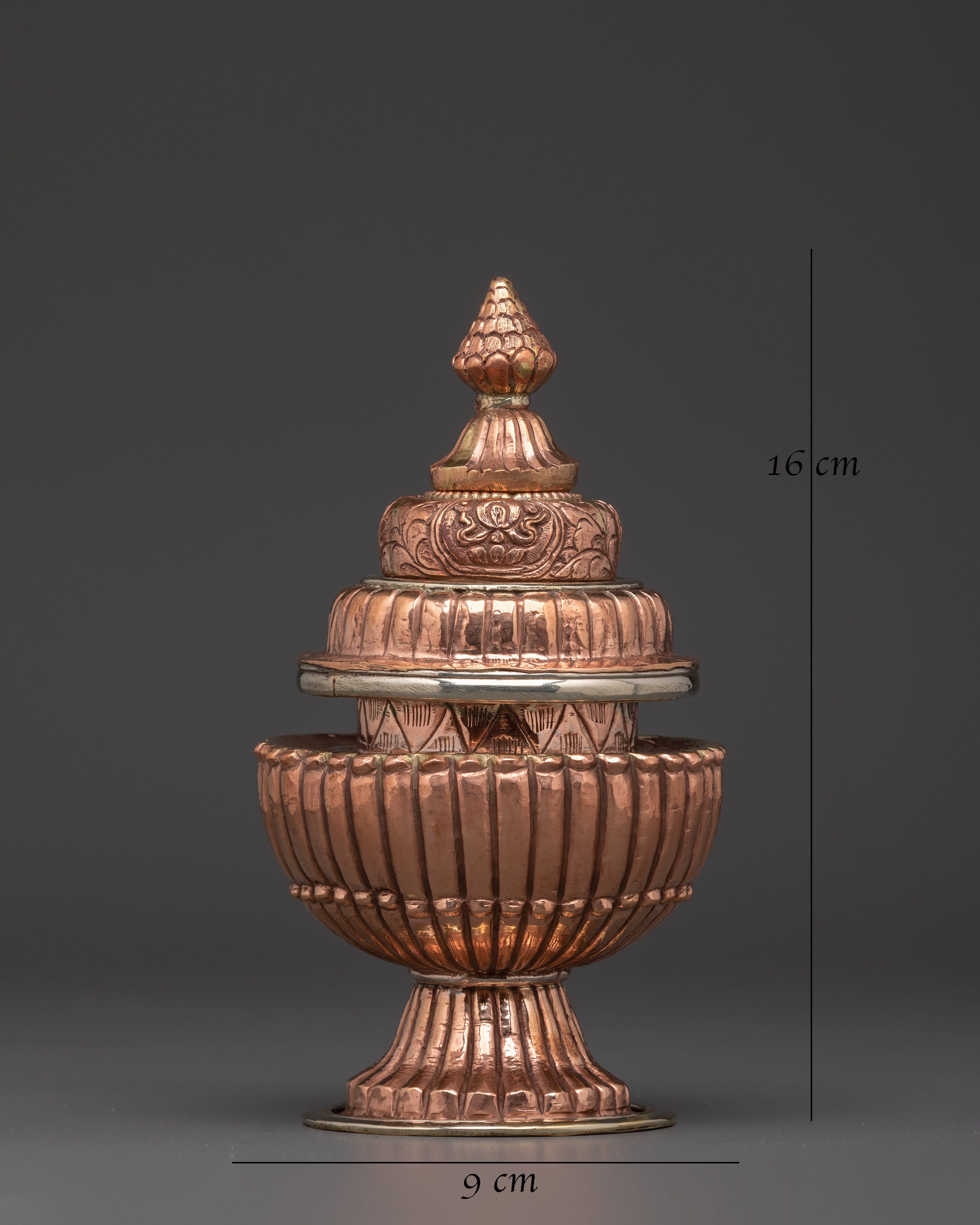 Handmade Buddhist Rice Vessel | For Puja and Spiritual Offerings