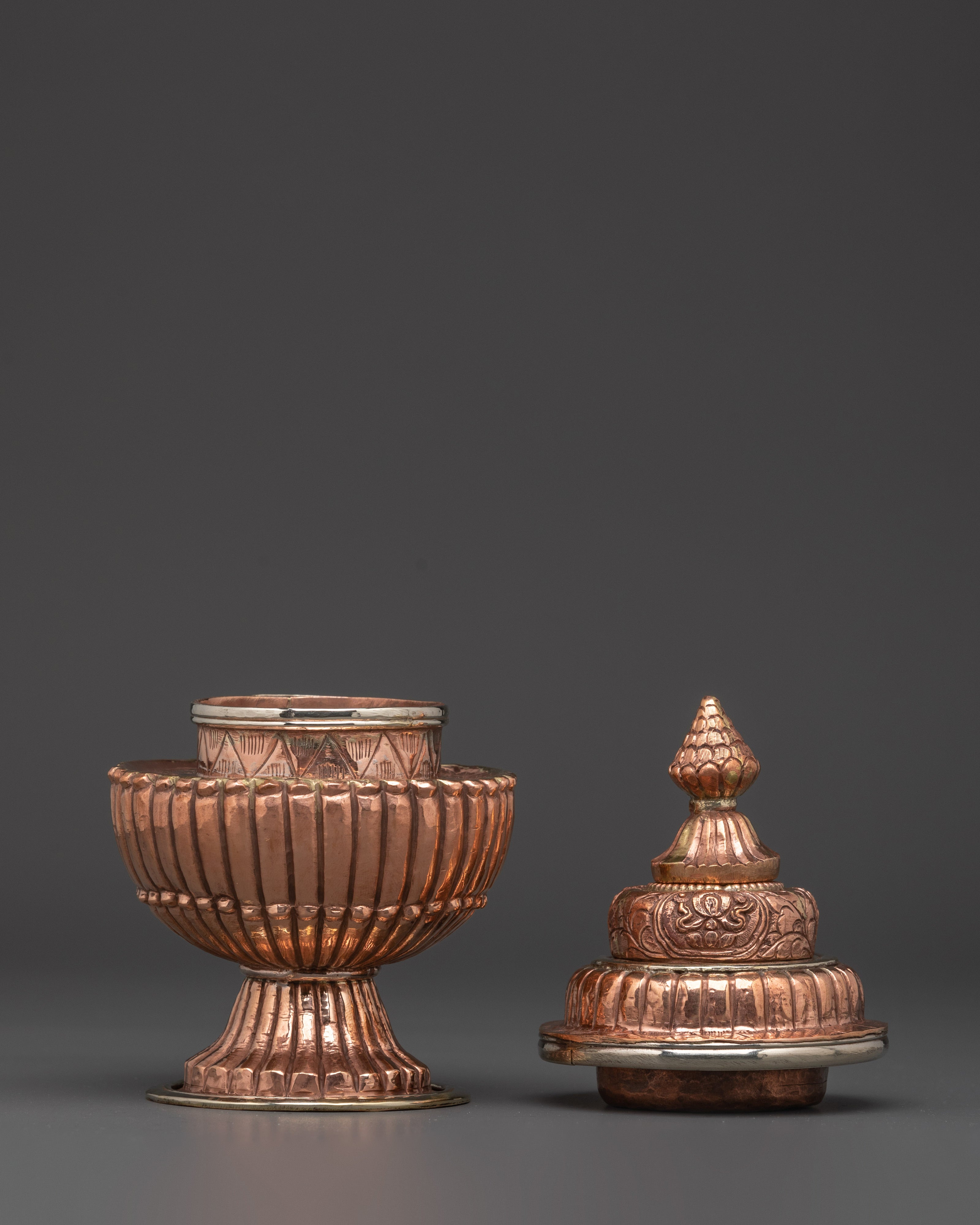 Handmade Buddhist Rice Vessel | For Puja and Spiritual Offerings