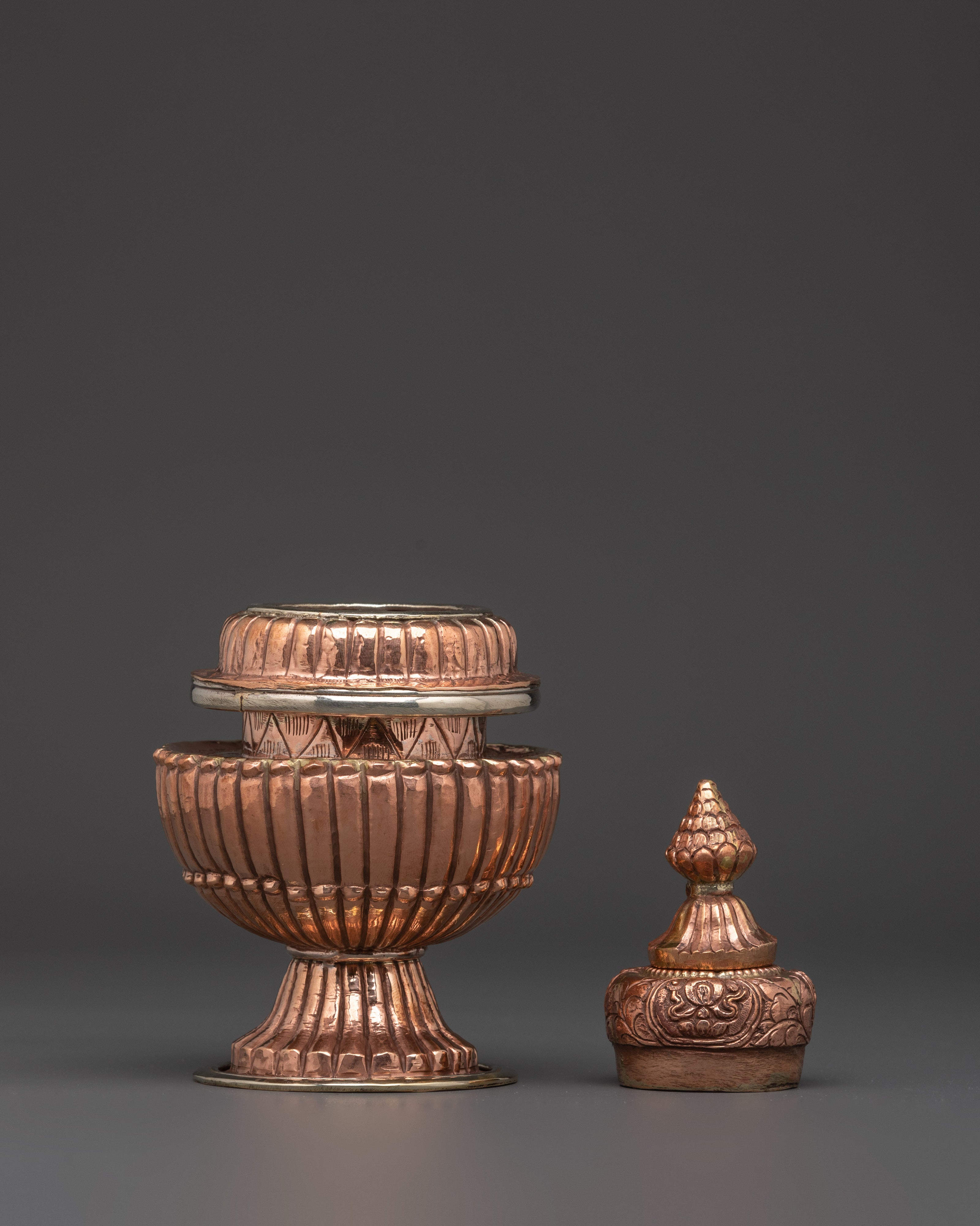 Handmade Buddhist Rice Vessel | For Puja and Spiritual Offerings