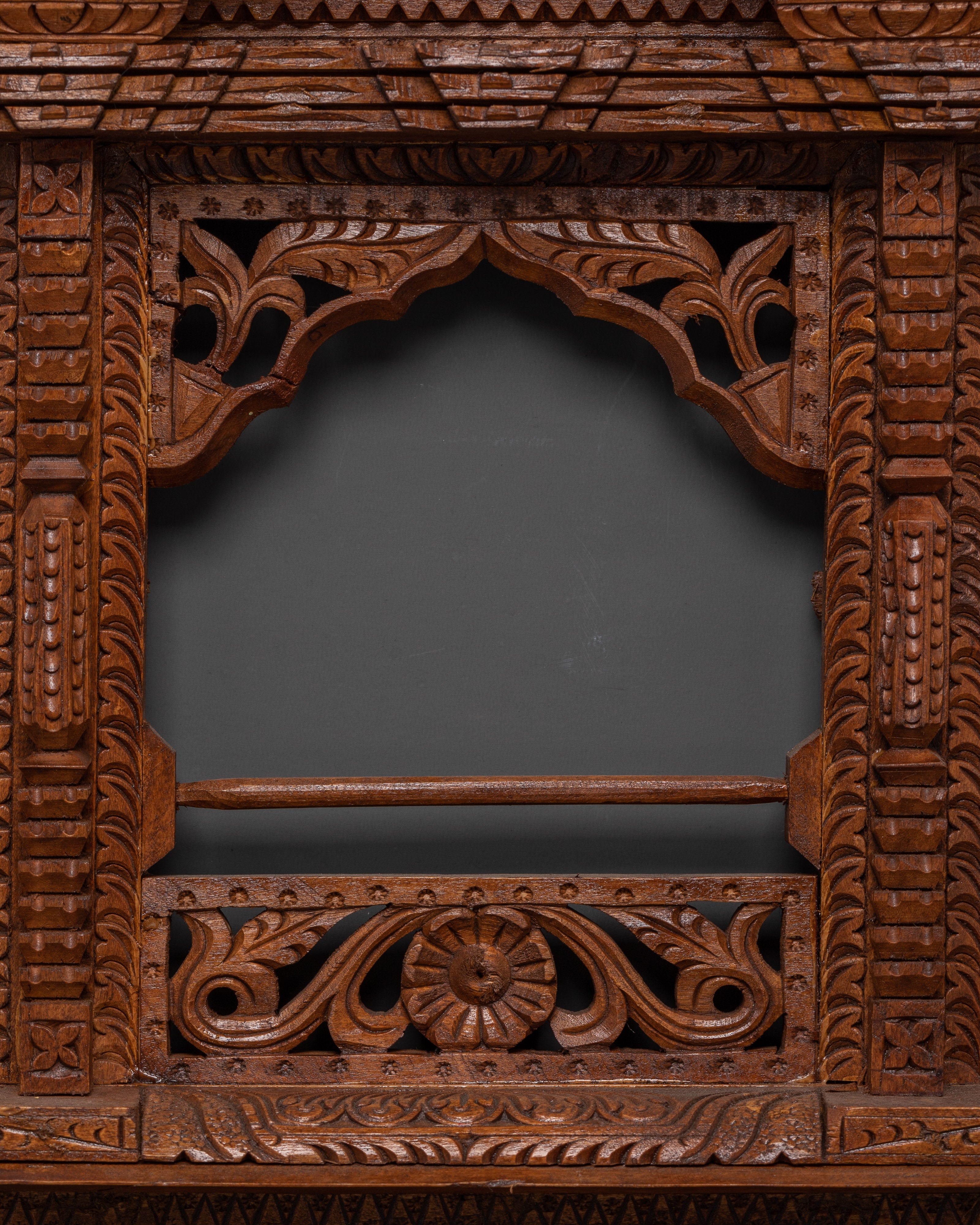 Hand-carved Window Wall hanging | Authentic Spiritual Wood Art
