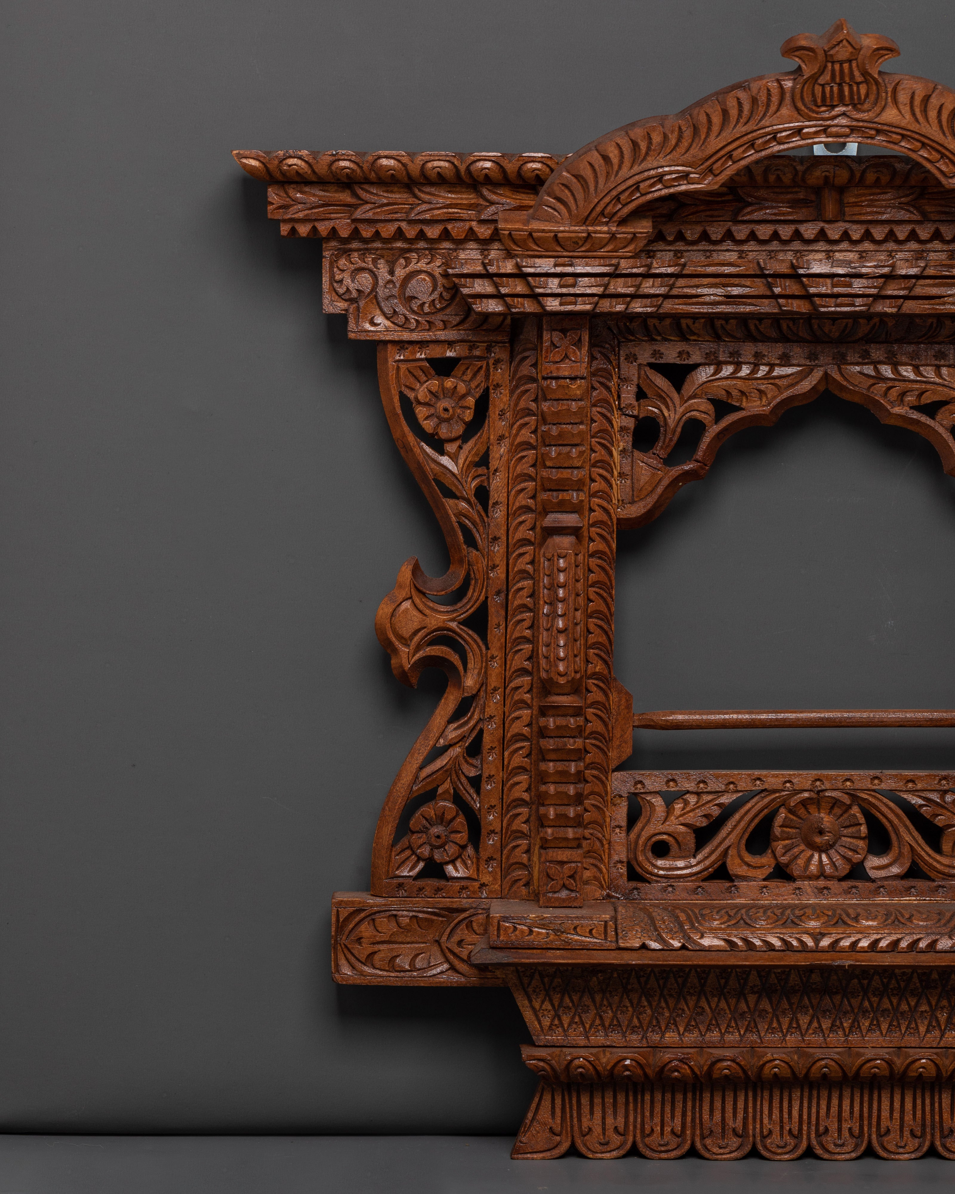 Hand-carved Window Wall hanging | Authentic Spiritual Wood Art