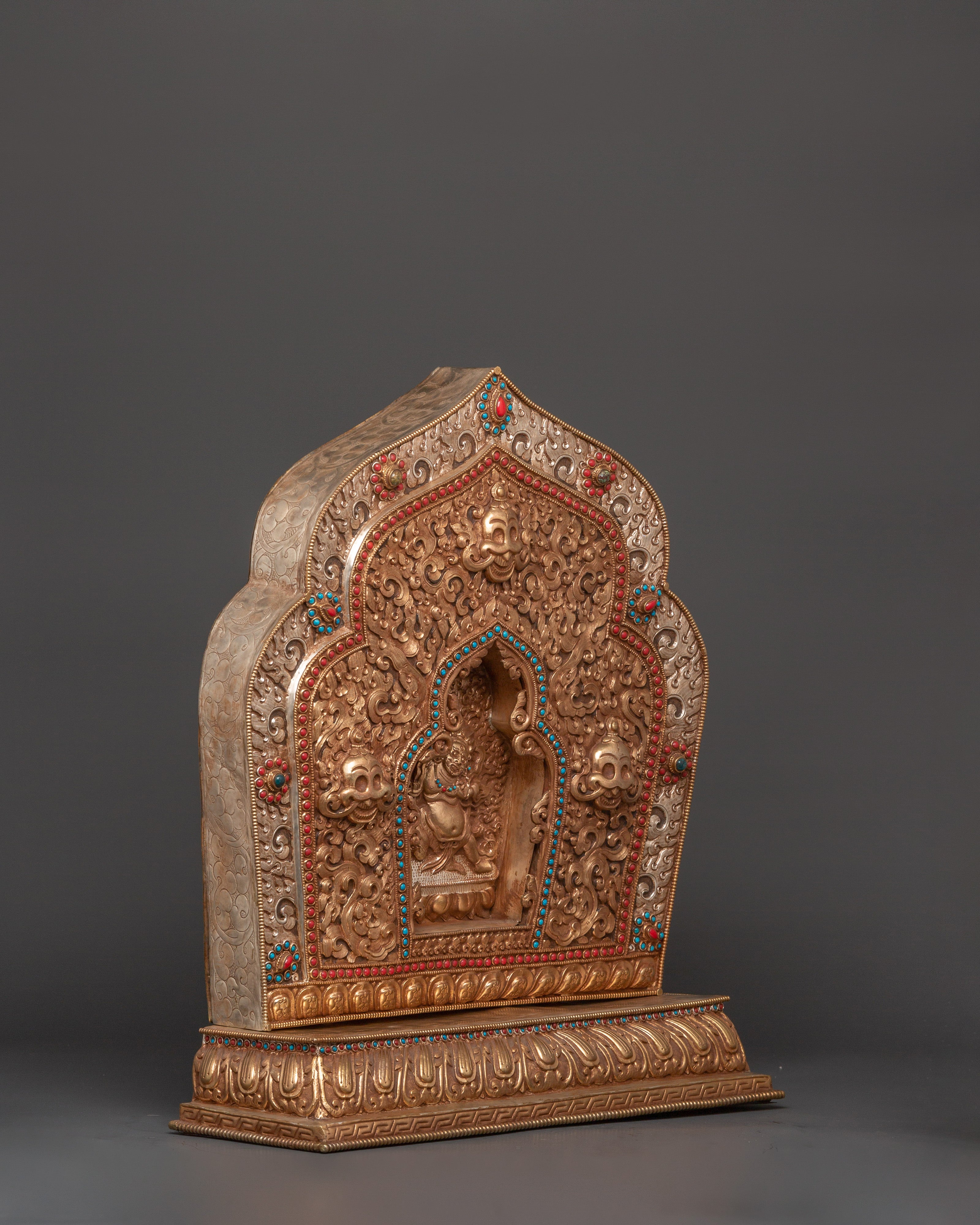 Himalayan Ghau Box | Tibetan Copper Amulet Box