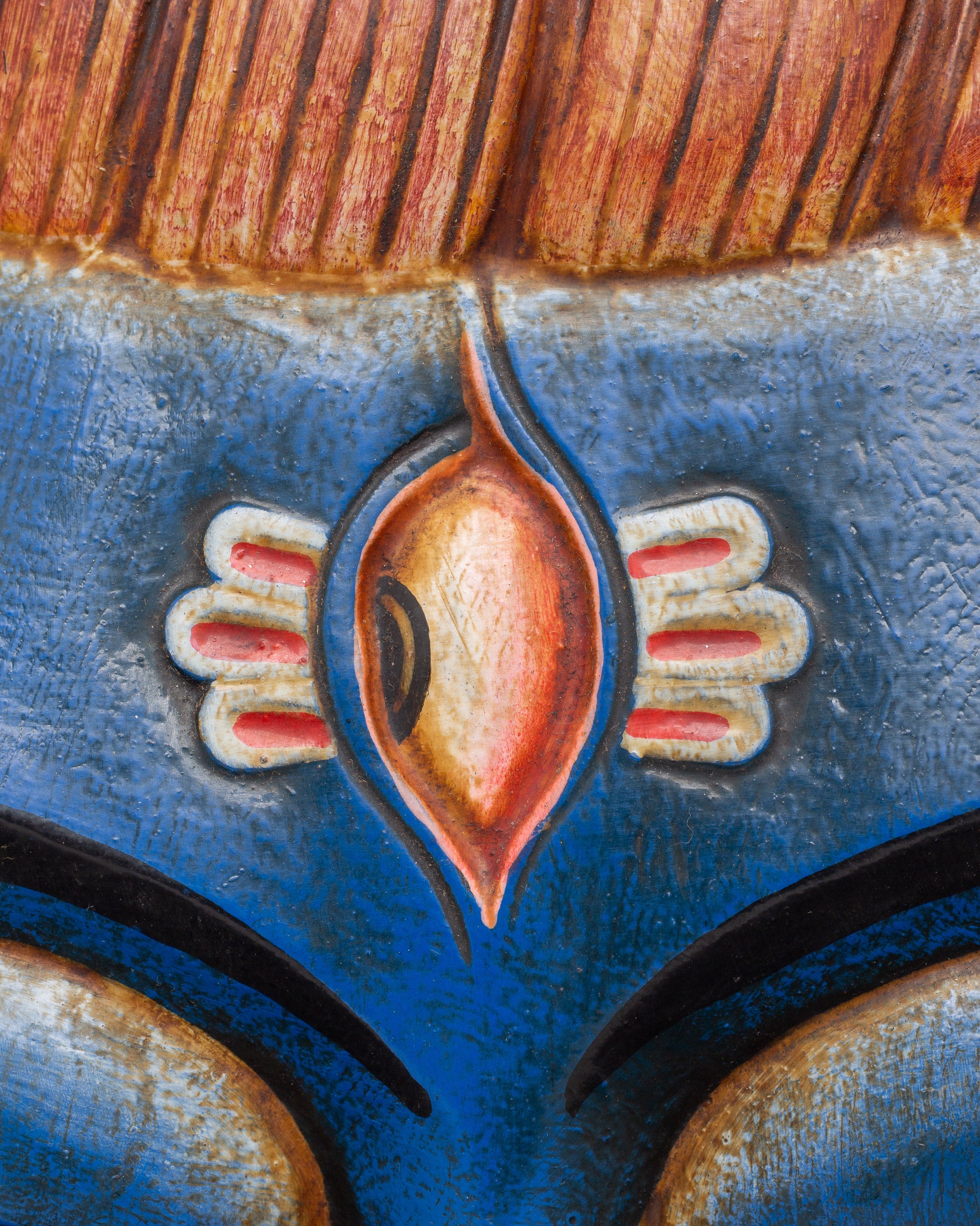 Wooden Mahadev Wall Hanging | Handcarved Lord Shiva Mask Decor