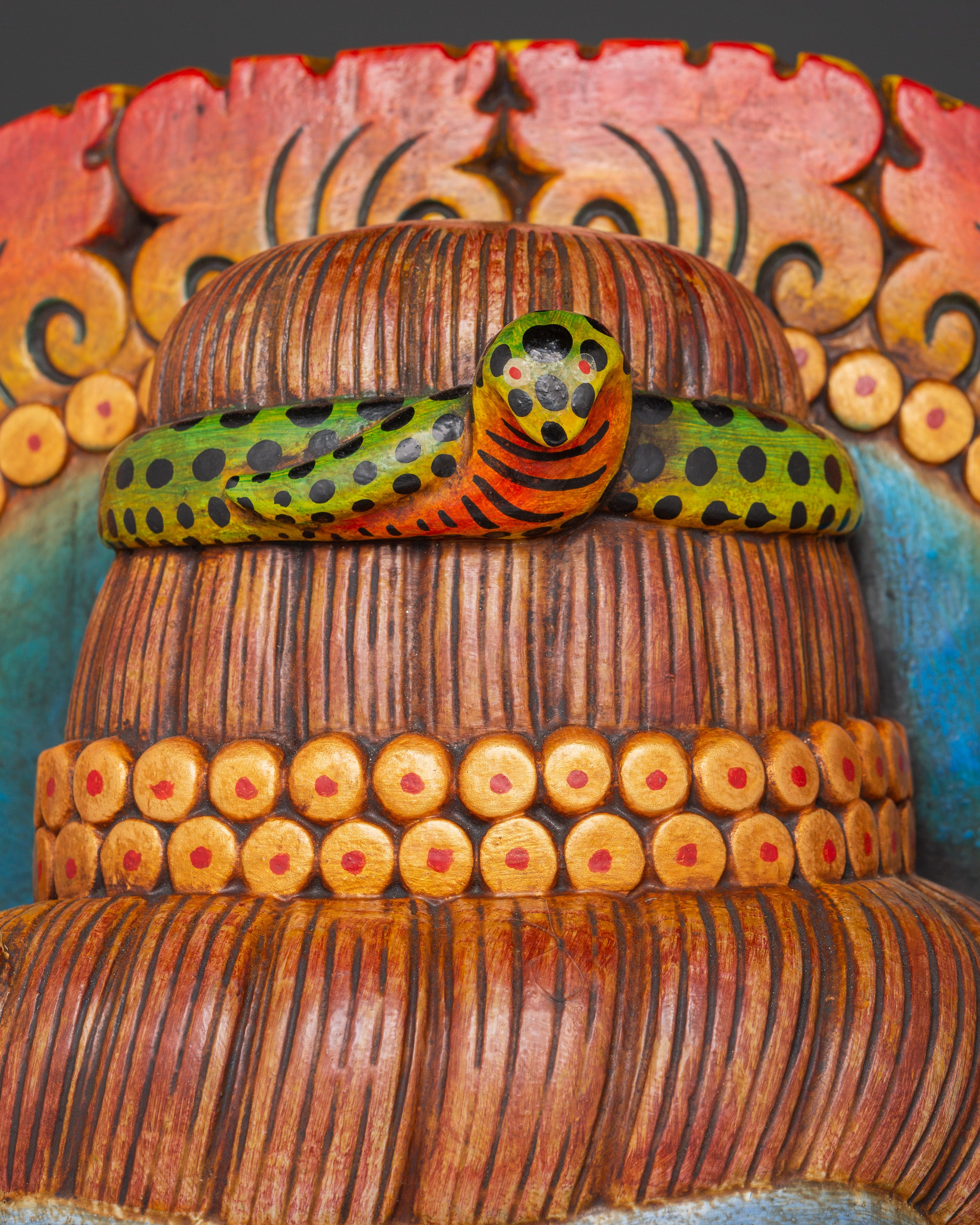 Wooden Mahadev Wall Hanging | Handcarved Lord Shiva Mask Decor