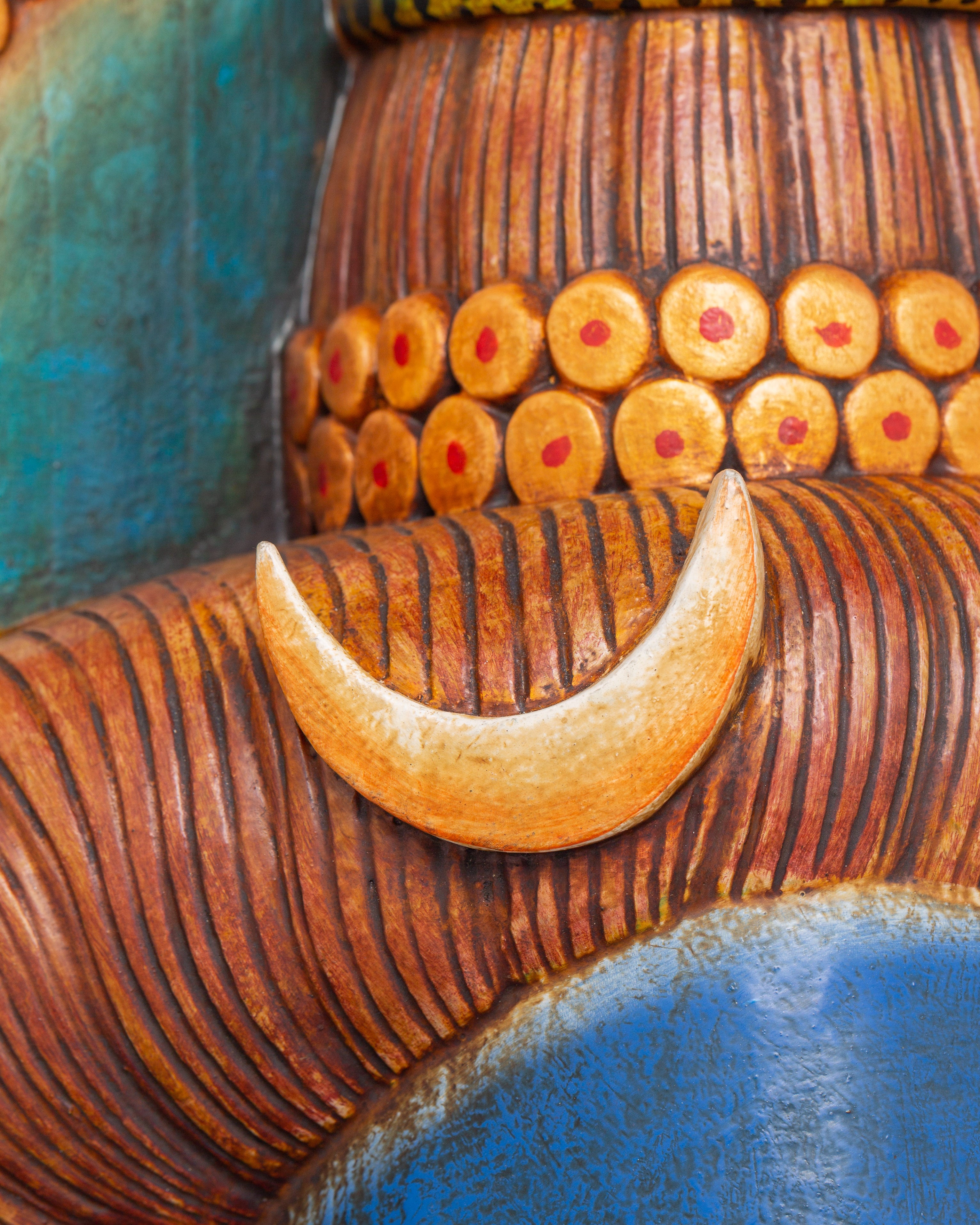 Wooden Mahadev Wall Hanging | Handcarved Lord Shiva Mask Decor