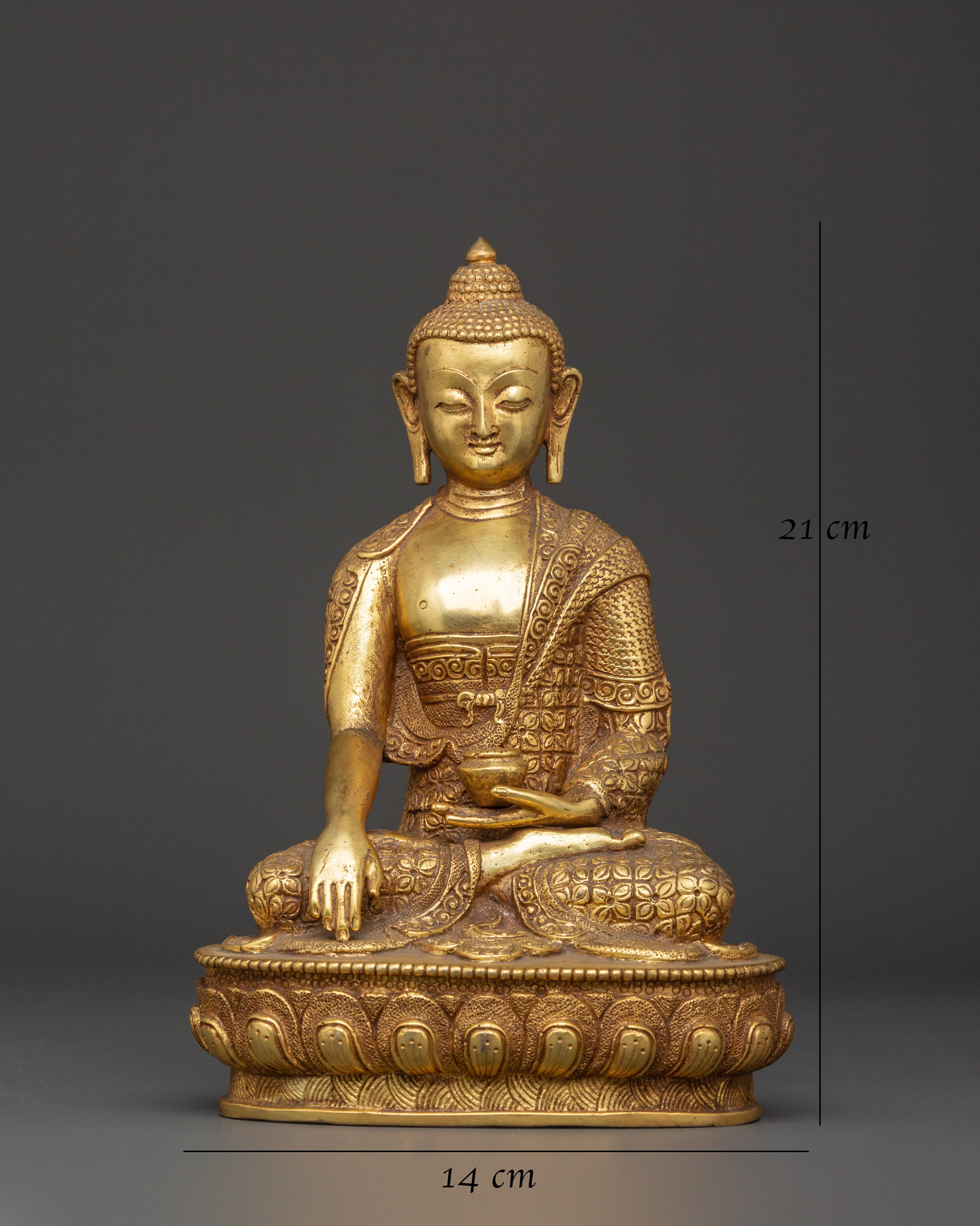Himalayan Statue of Shakyamuni Buddha | Handcrafted Buddha Sculpture