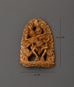 Citipati Hand-Carved Statue | Tibetan Buddhist Skeleton Deities