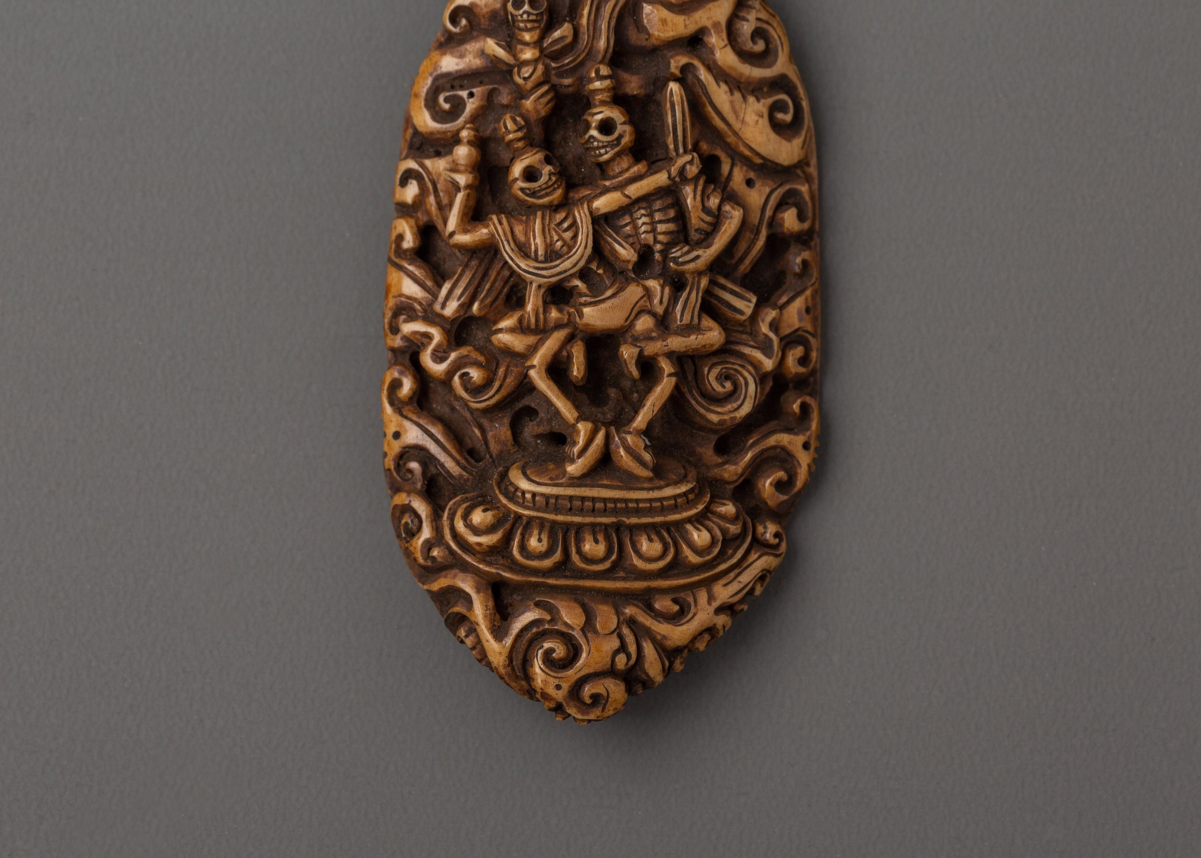 Chitipati Skeleton Deities | Protector Figure for Meditation Altar and Home Decor