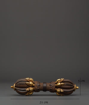Traditional Tibetan Vajra | Handcrafted Ritual Scepter for Spiritual Practice