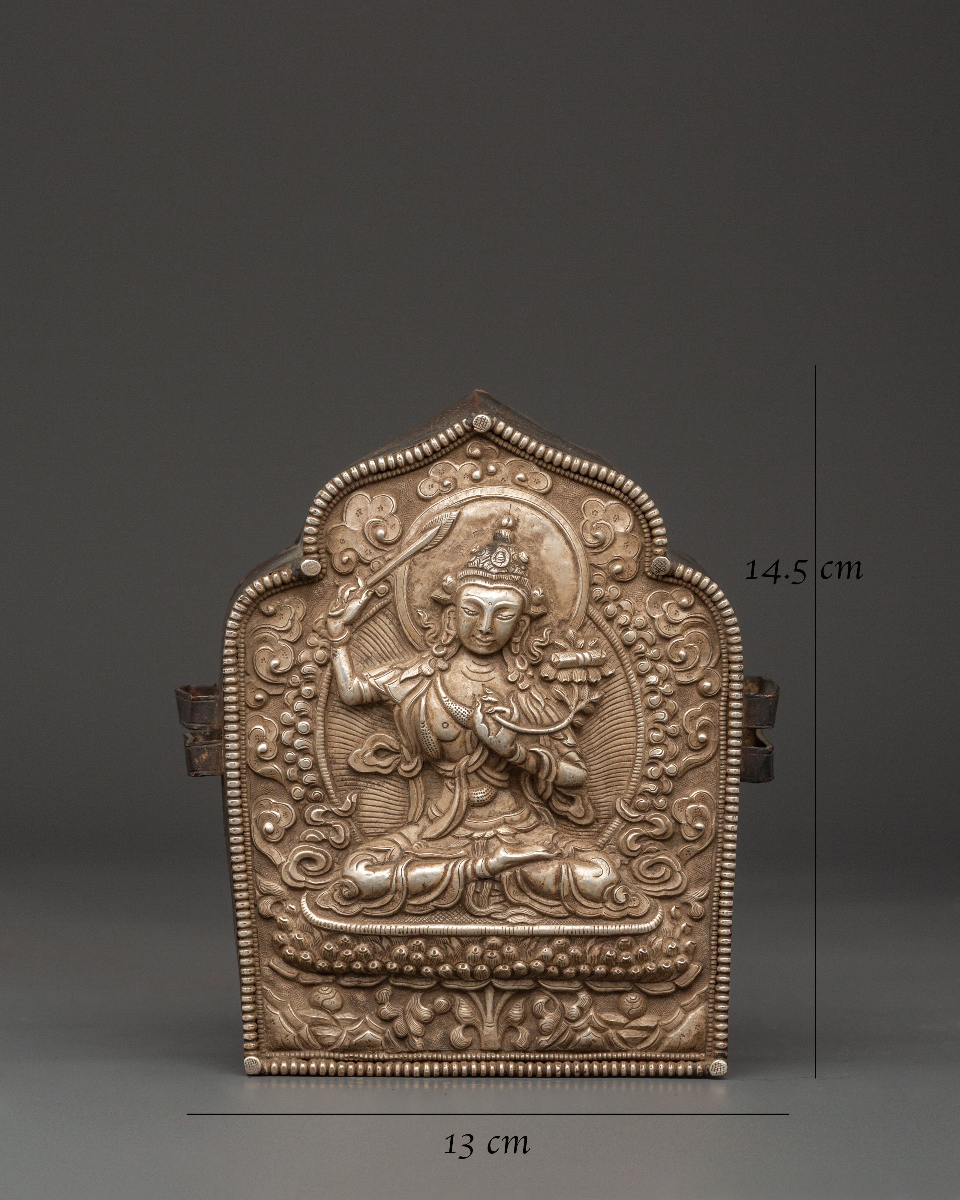 Meditation Ghau Box | Meditation Ghau Box | Handcrafted Tibetan Amulet Box with Copper