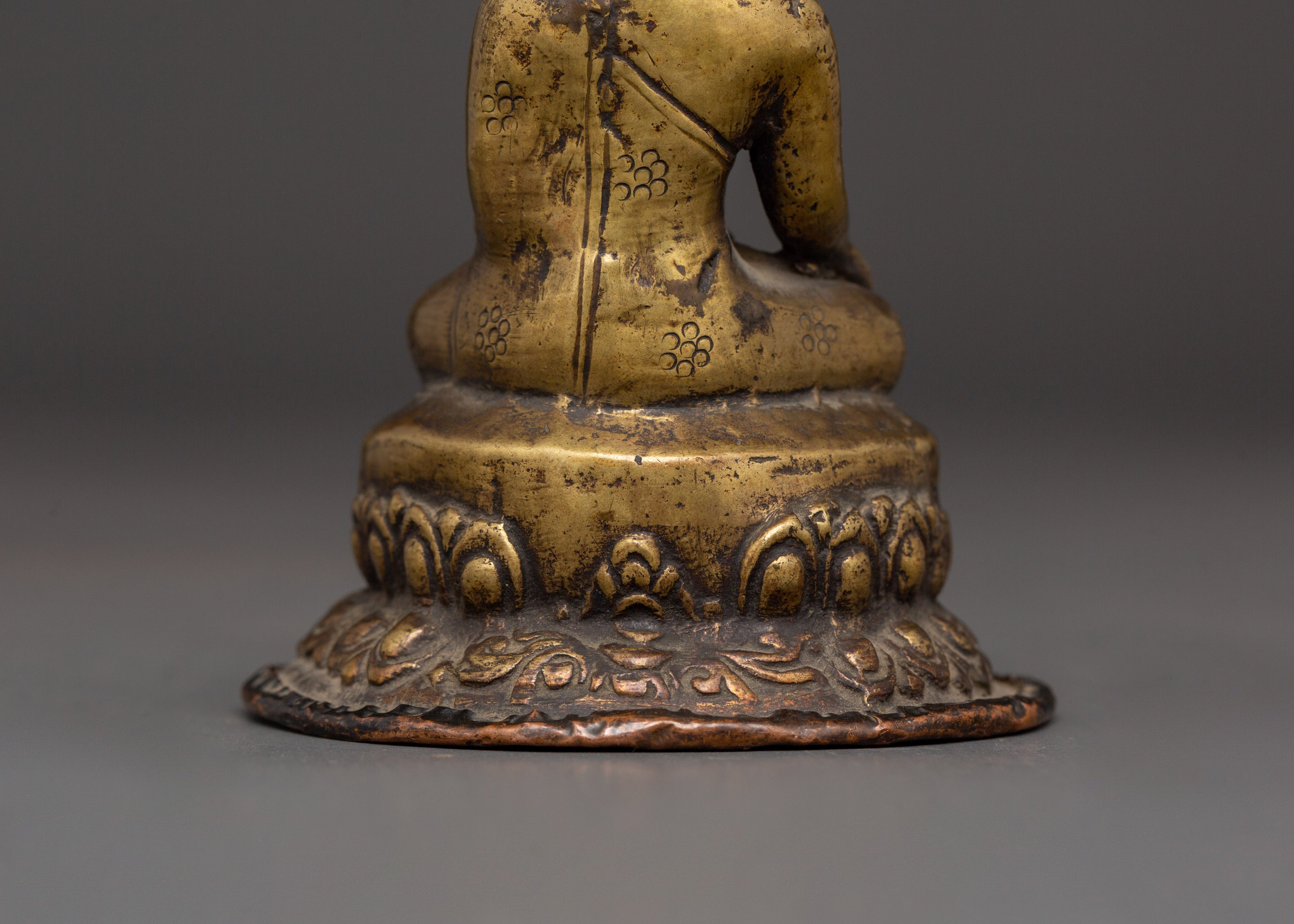 Shakyamuni Buddha Statue with Throne | Sacred Buddhist Altar Decor for Enlightenment