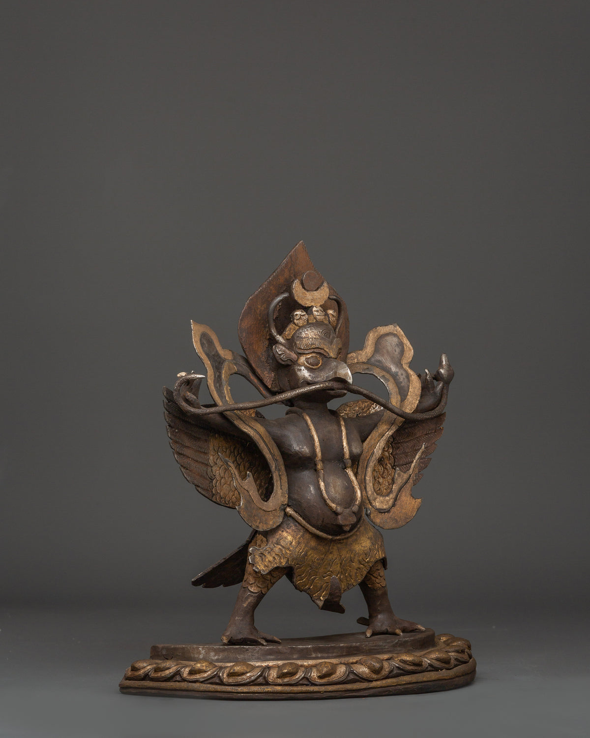 Tibetan Garuda Bird Deity Statue | Fierce Protector for Altar Decor