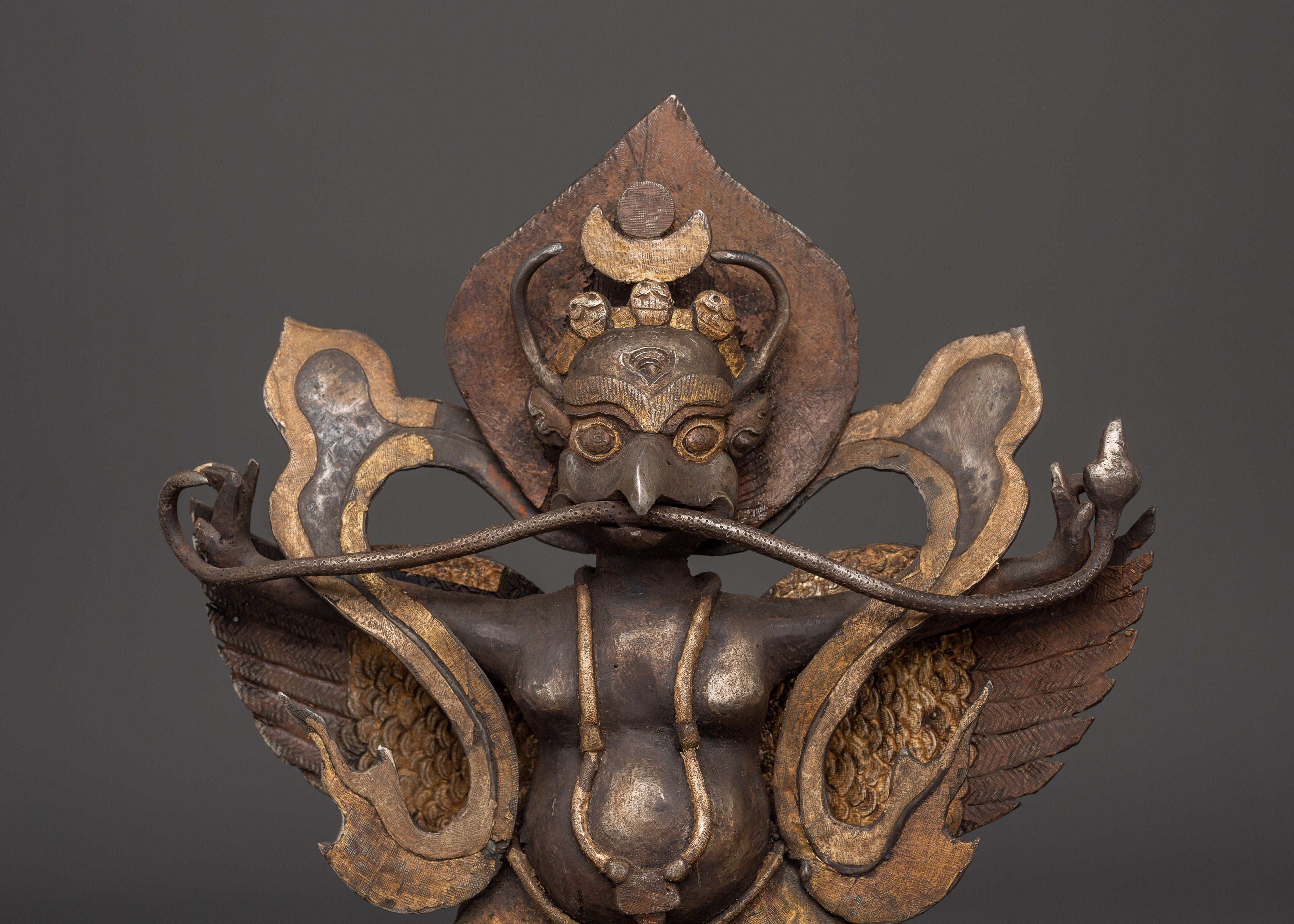 Tibetan Garuda Bird Deity Statue | Fierce Protector for Altar Decor