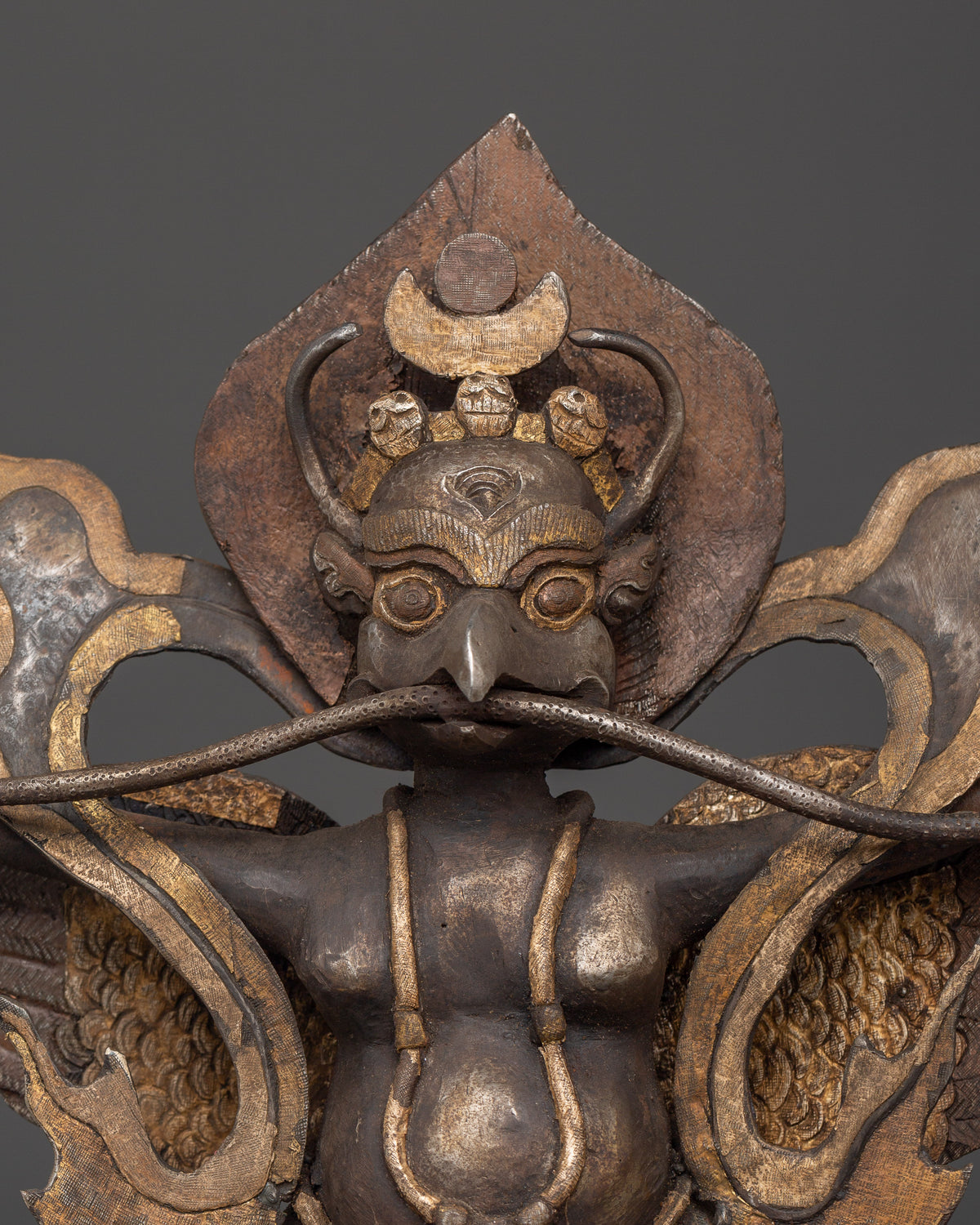 Tibetan Garuda Bird Deity Statue | Fierce Protector for Altar Decor