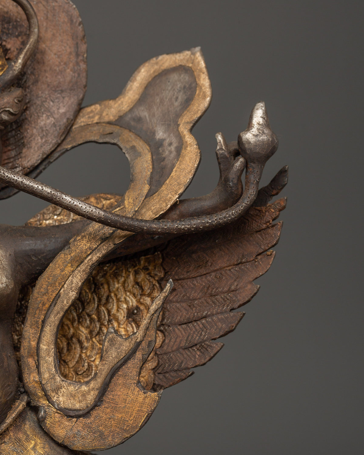 Tibetan Garuda Bird Deity Statue | Fierce Protector for Altar Decor