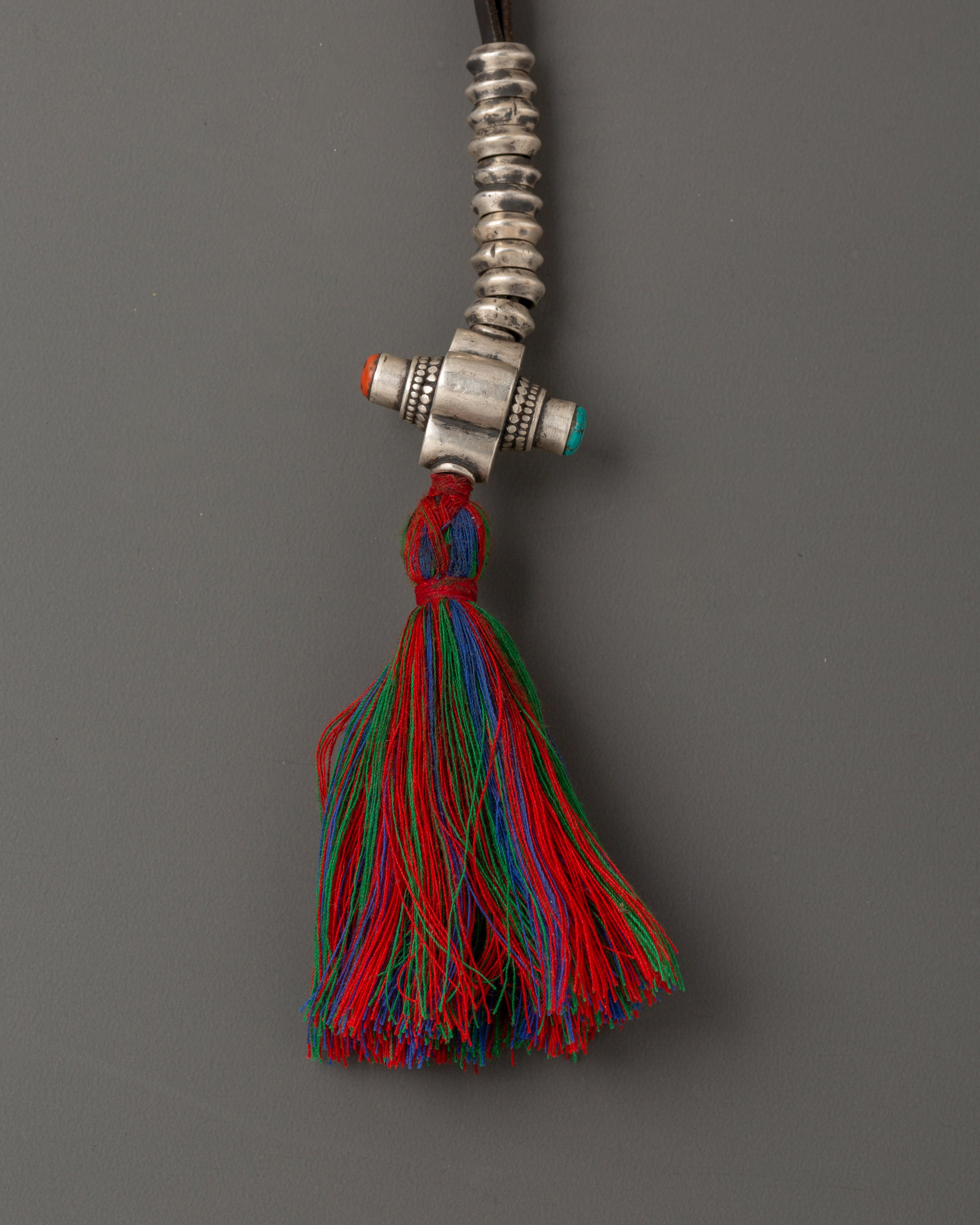 Spiritual Handcrafted Tibetan Chupsel Tassel |  Altar and Meditation Decor
