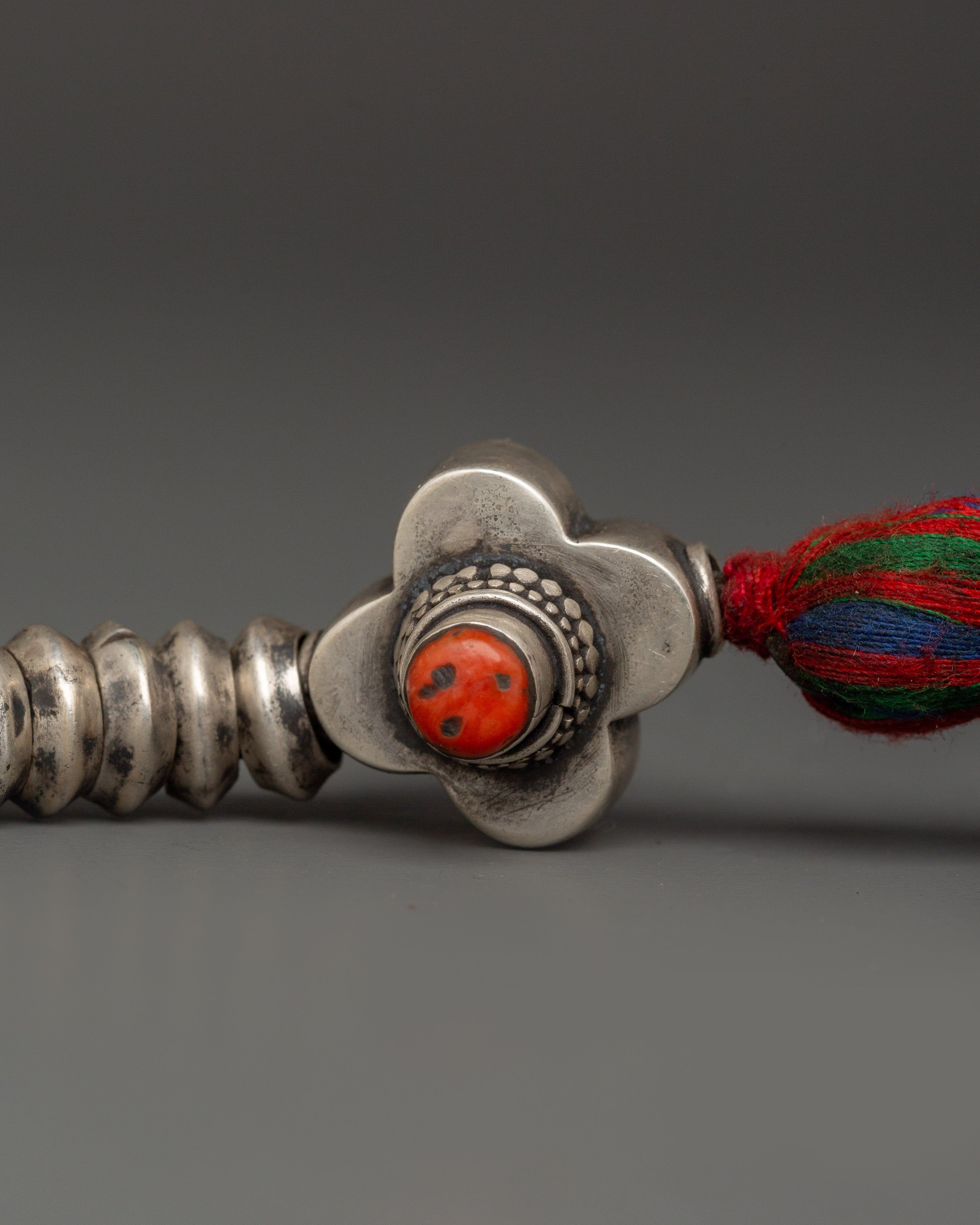 Spiritual Handcrafted Tibetan Chupsel Tassel |  Altar and Meditation Decor