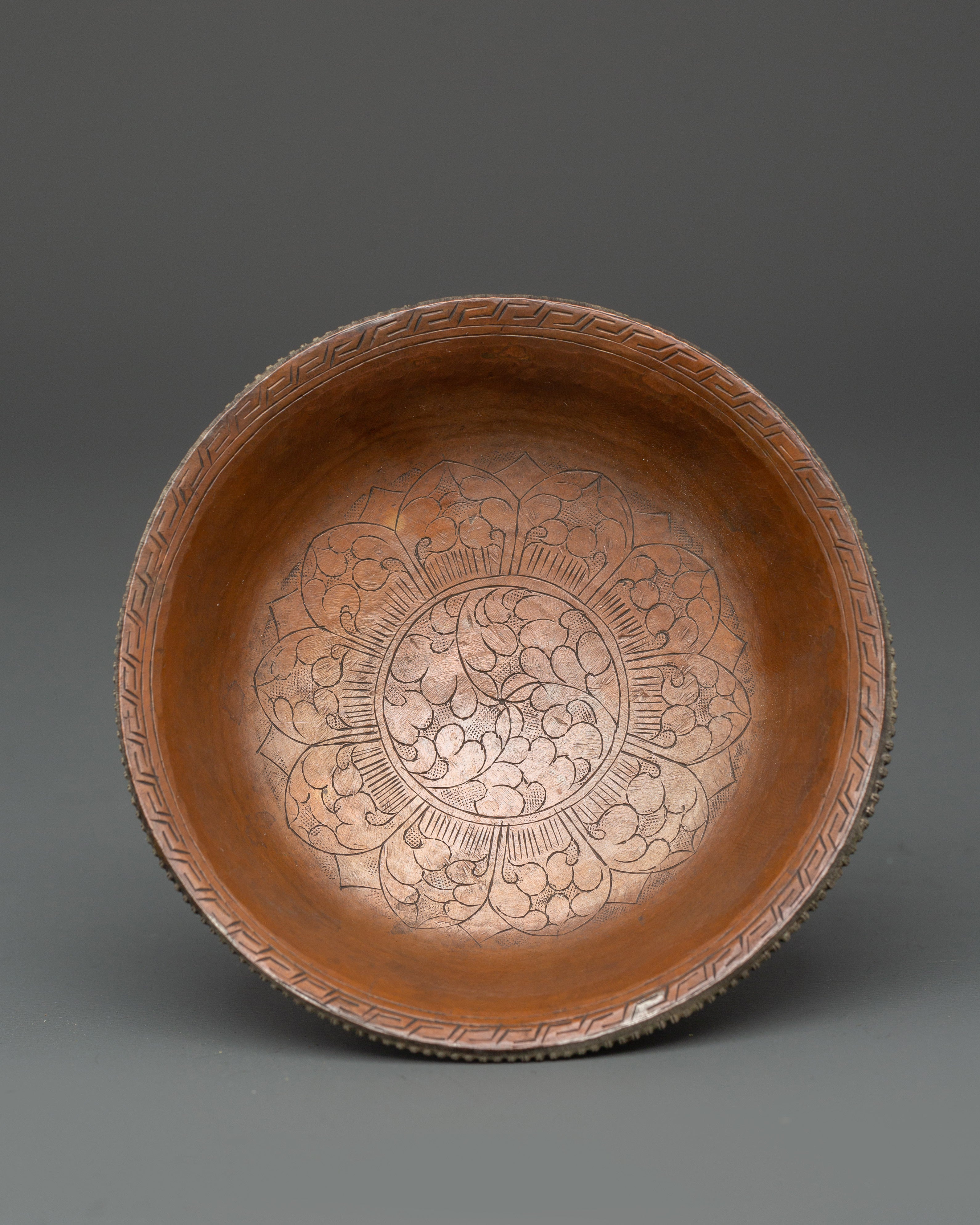 Tibetan Silver Plated Serkyem Set | Handcrafted Buddhist Offering Bowl