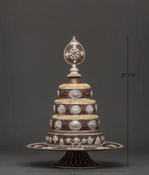 Tibetan Mandala Copper Sculpture | Handcrafted Sacred Spiritual Decor