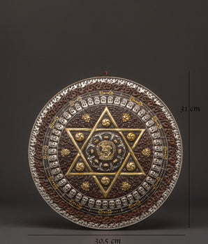 Handcrafted Tibetan Mandala Wall Hanging | Sacred Symbol Decor