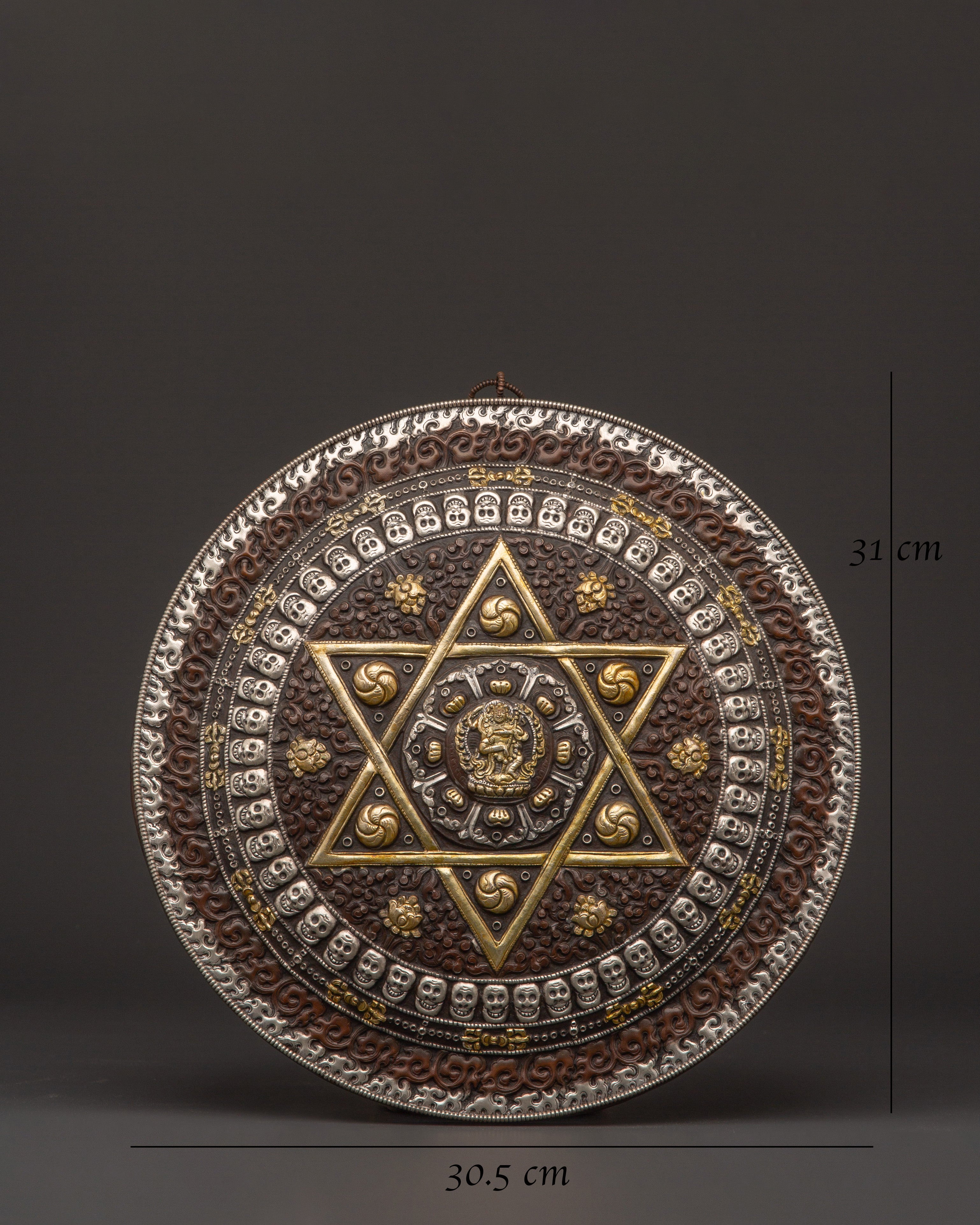 Handcrafted Tibetan Mandala Wall Hanging | Sacred Symbol Decor