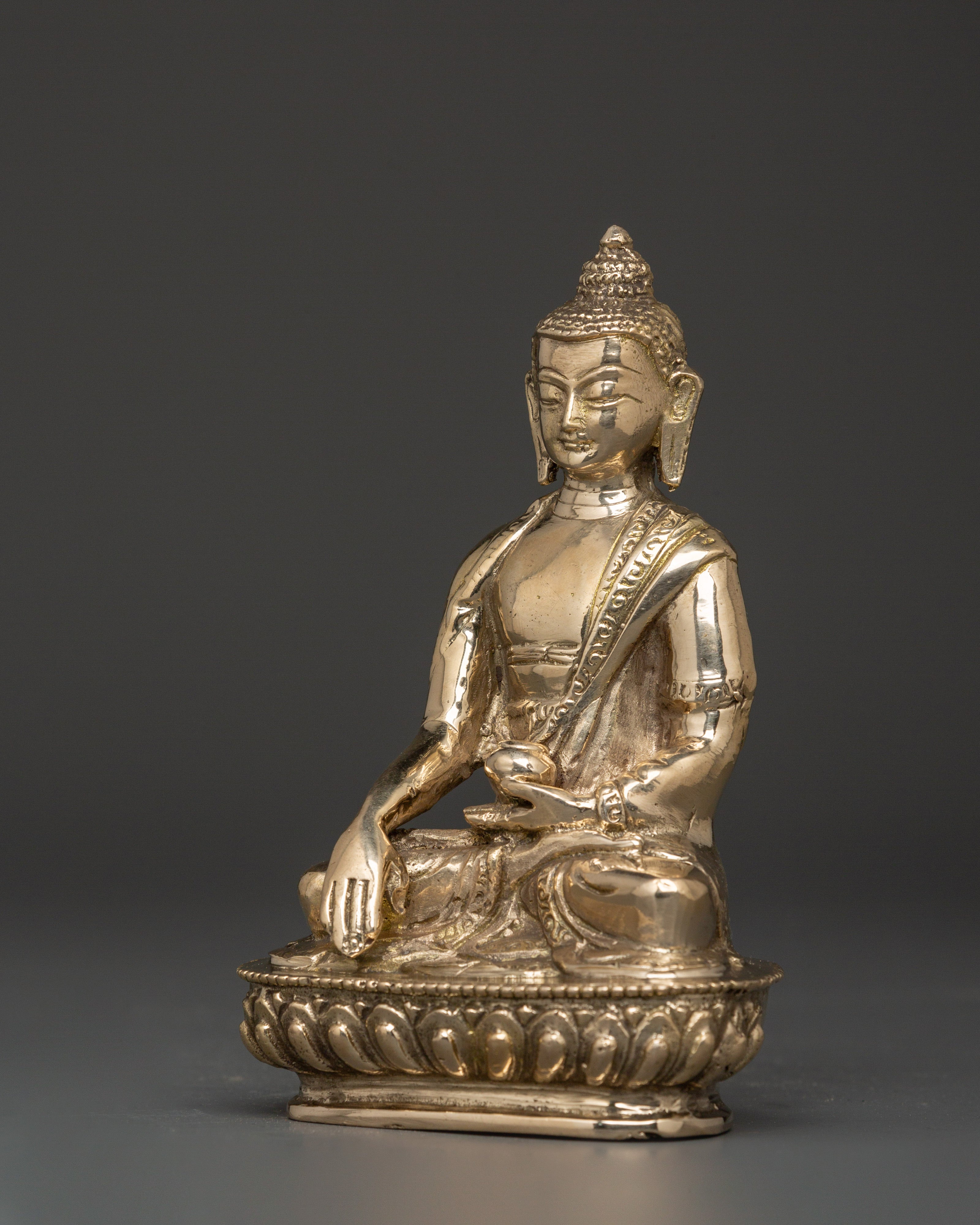 Historical Shakyamuni Buddha Statue | Traditional Brass Sculpture