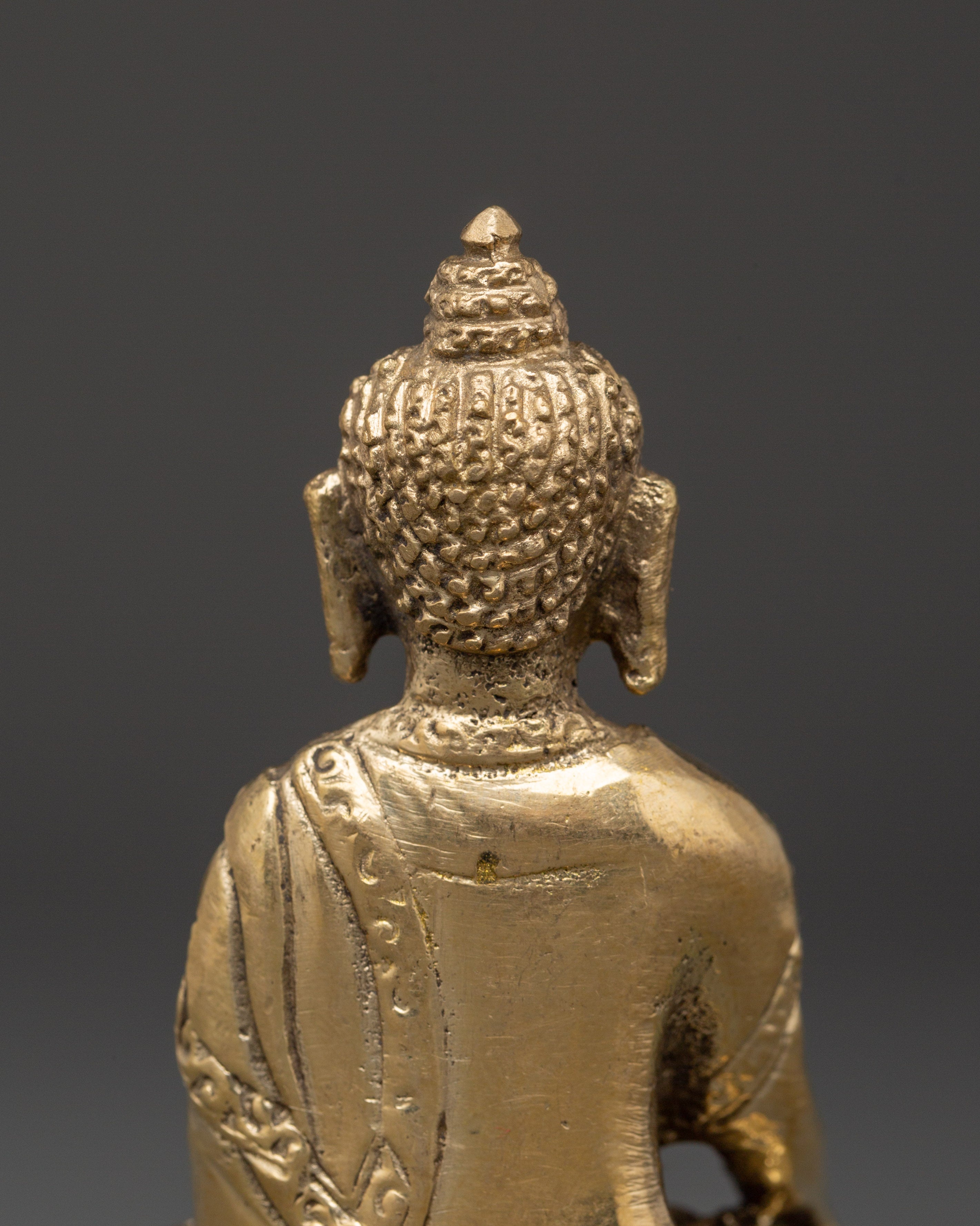 Namo Shakyamuni Buddha Sculpture | Handcrafted Brass Buddhist Figurine