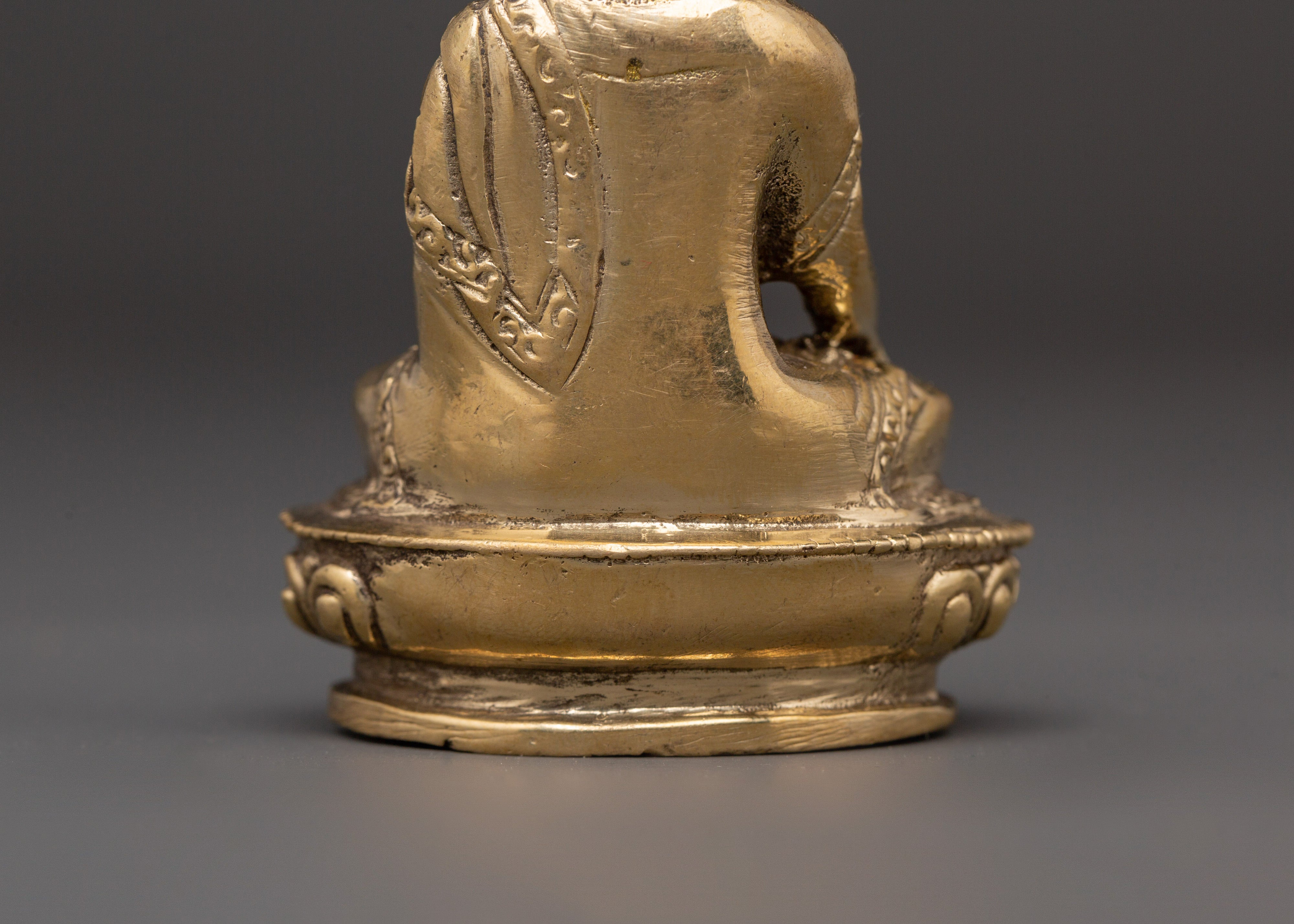 Namo Shakyamuni Buddha Sculpture | Handcrafted Brass Buddhist Figurine