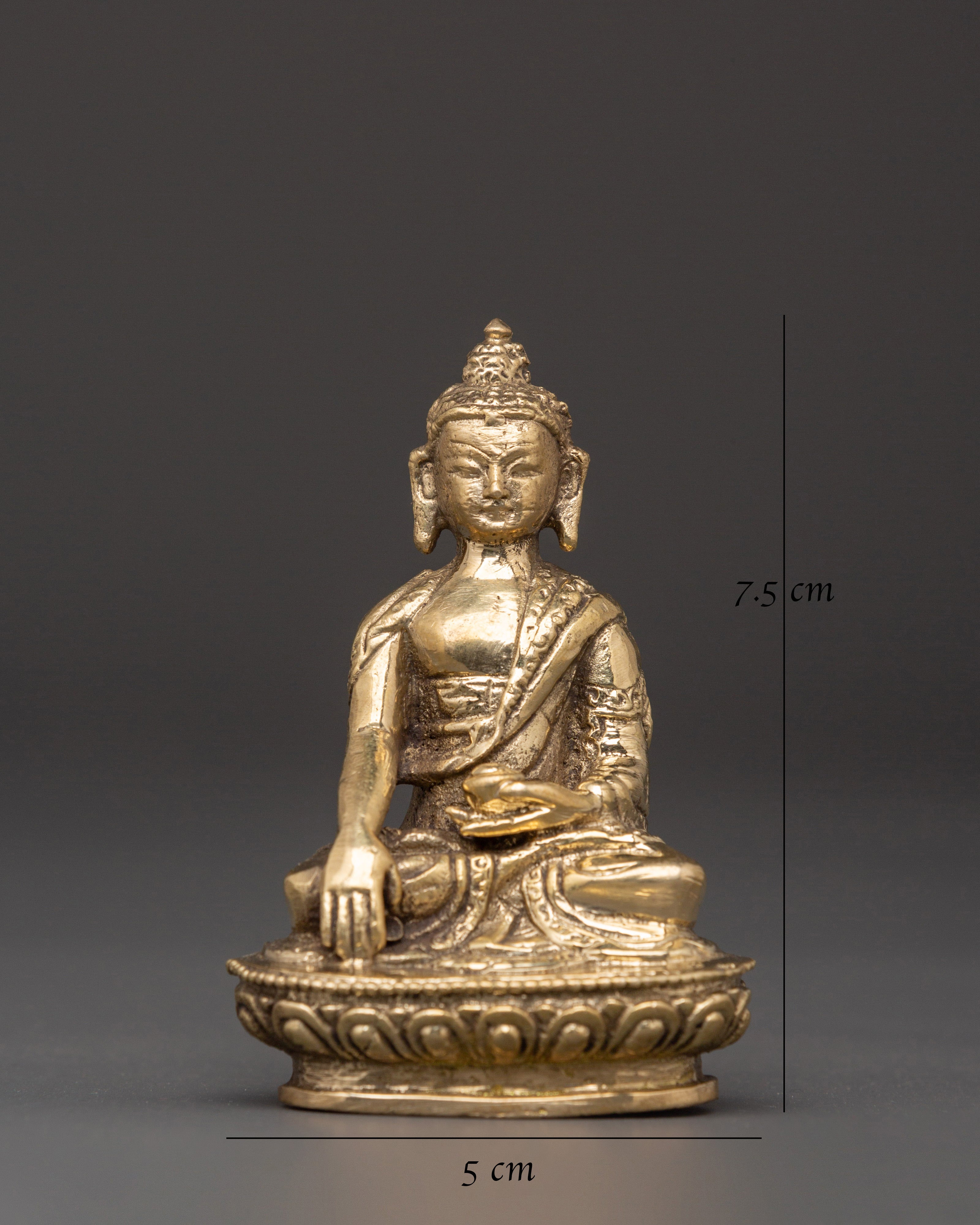 Namo Shakyamuni Buddha Sculpture | Handcrafted Brass Buddhist Figurine