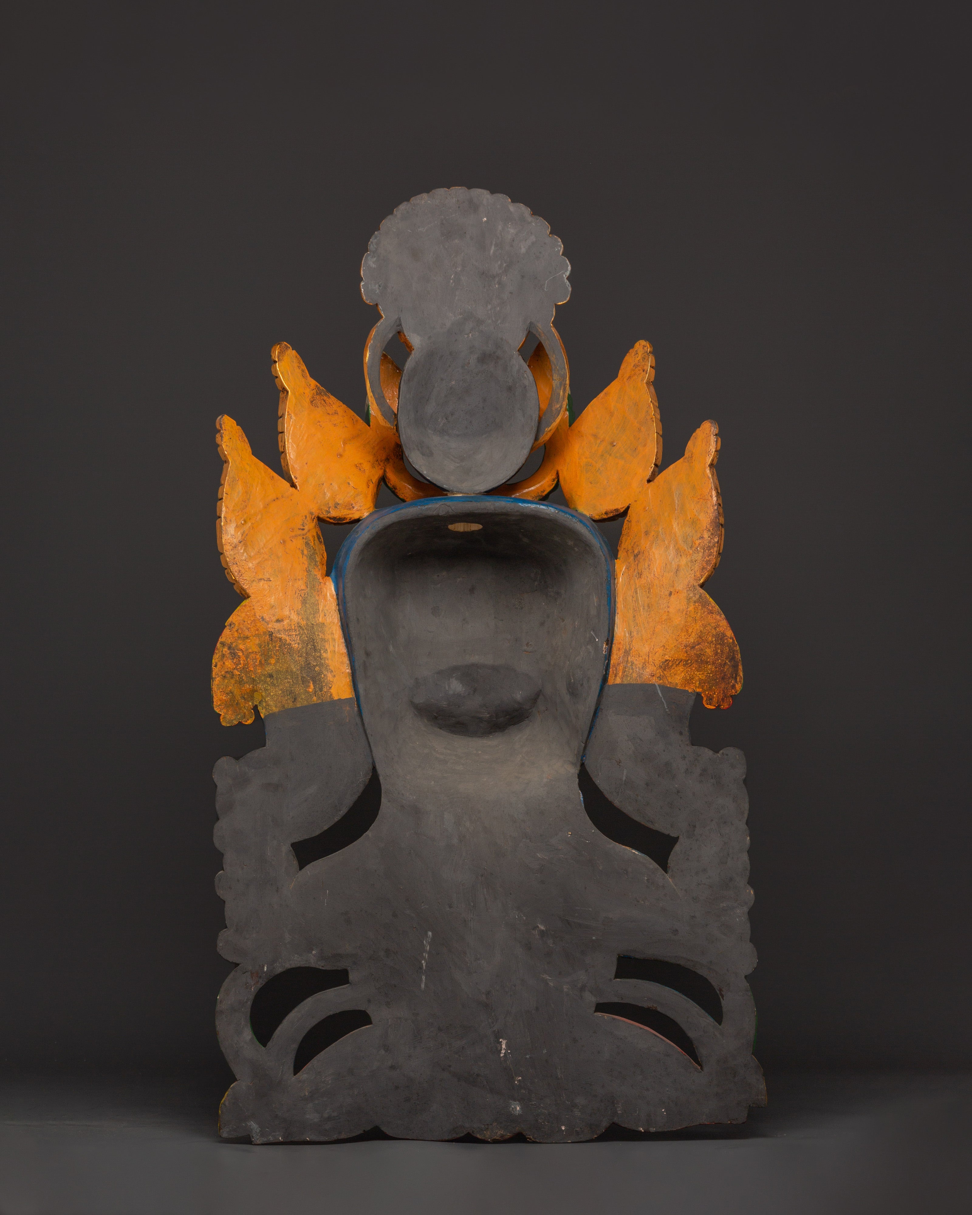Wall Hindu Elephant God Wall Hanging | Handcarved Wooden Ganesha