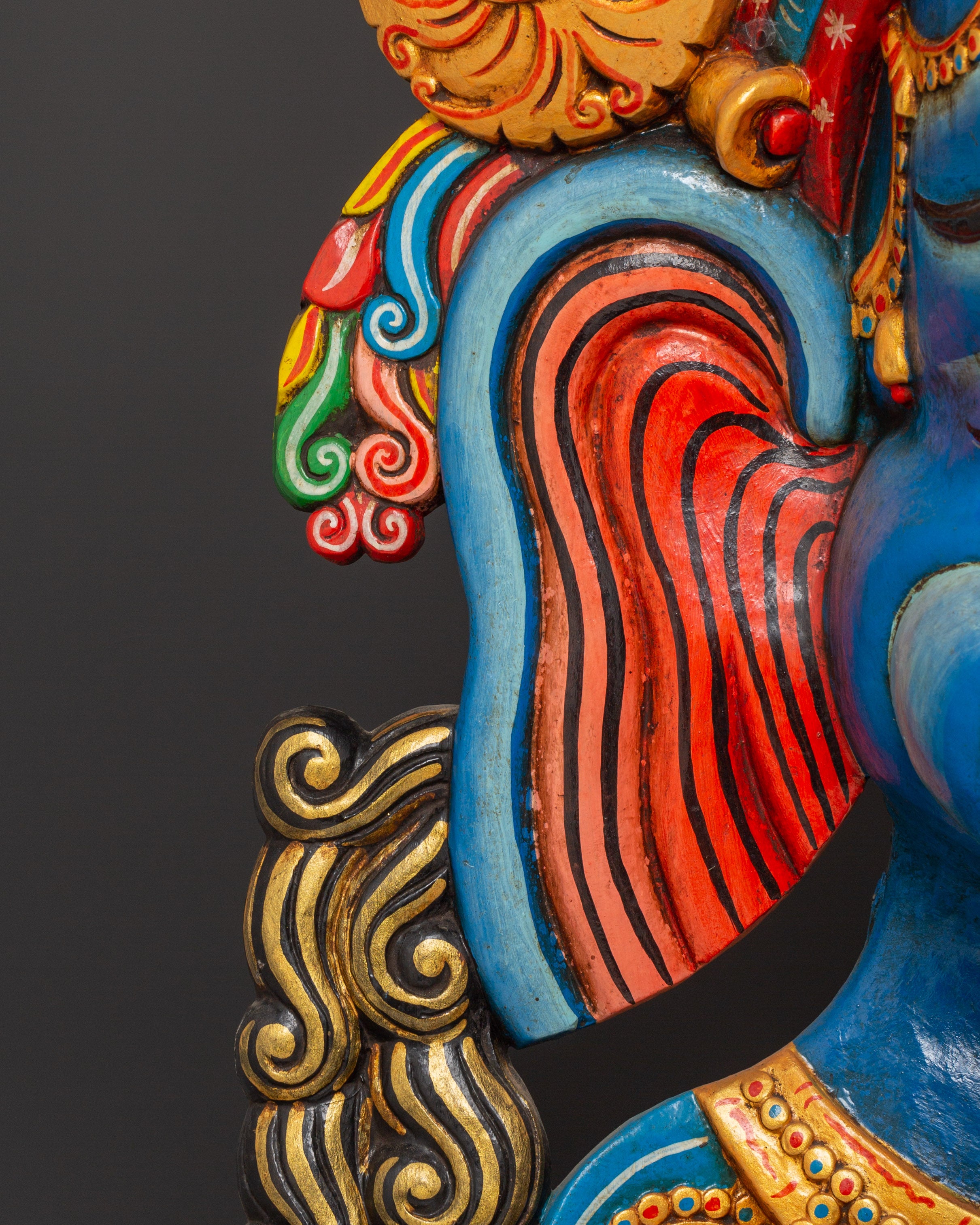 Wall Hindu Elephant God Wall Hanging | Handcarved Wooden Ganesha
