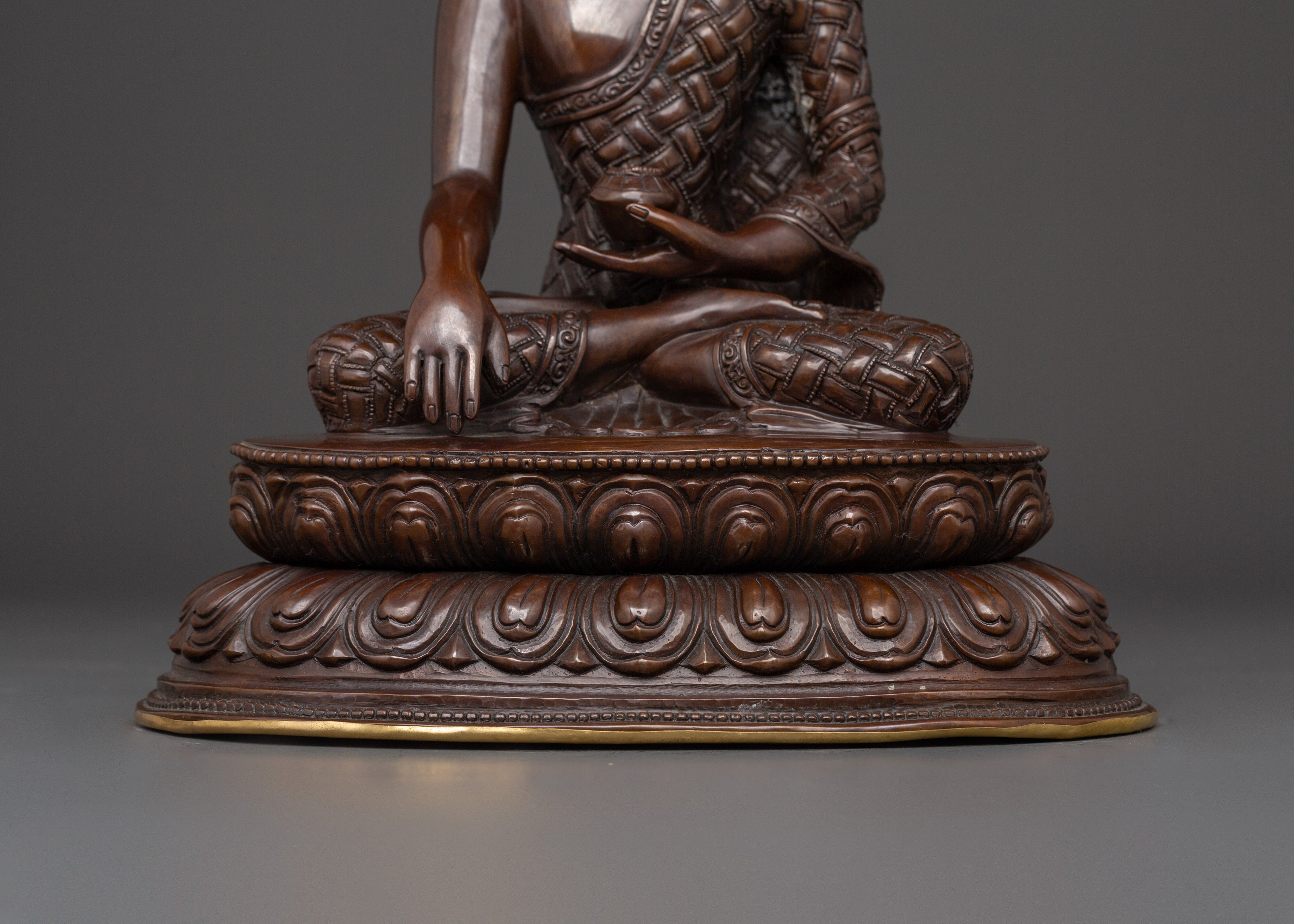 Enlightened Buddha Shakyamuni Figurine | Handcrafted Meditation Statue