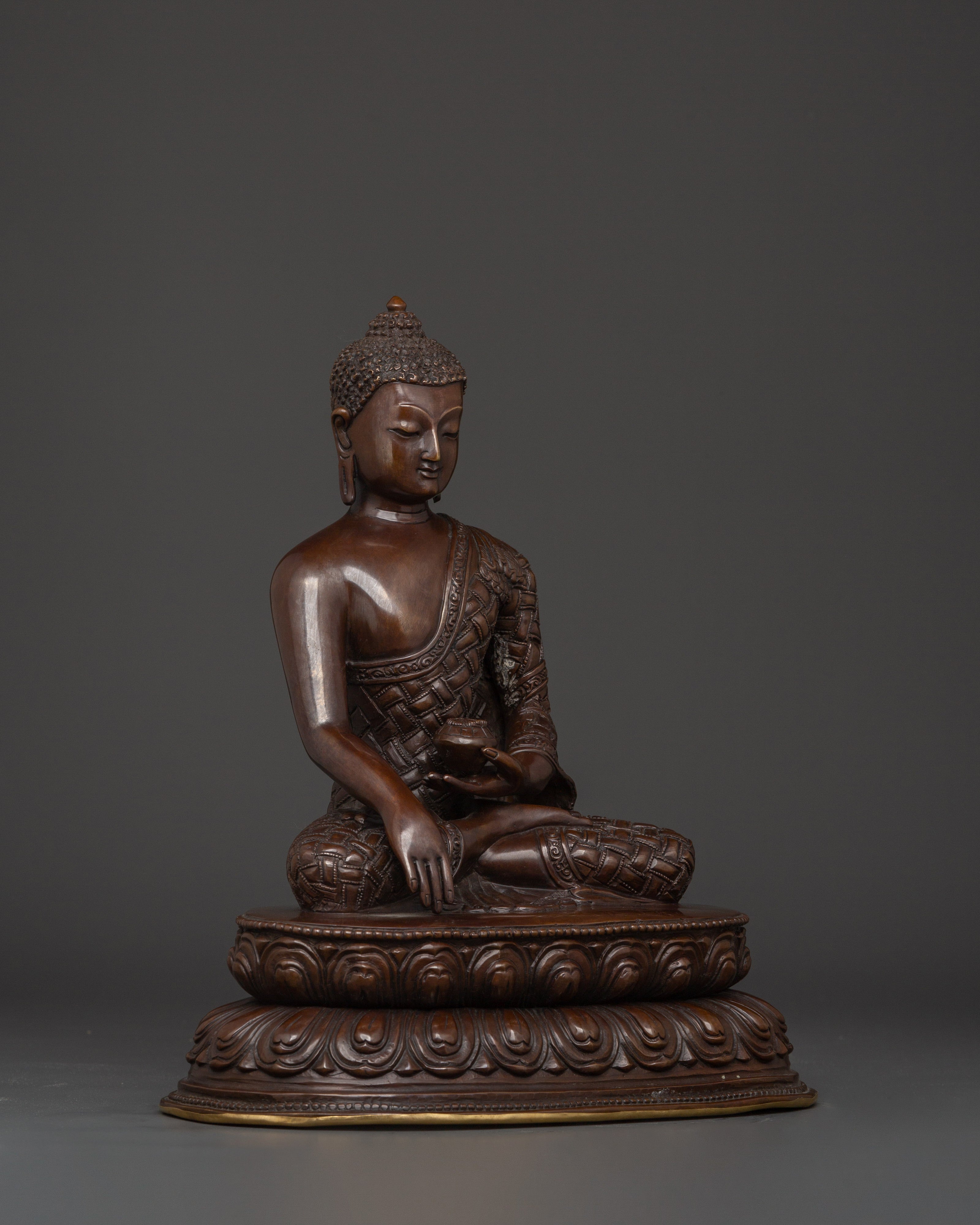 Enlightened Buddha Shakyamuni Figurine | Handcrafted Meditation Statue