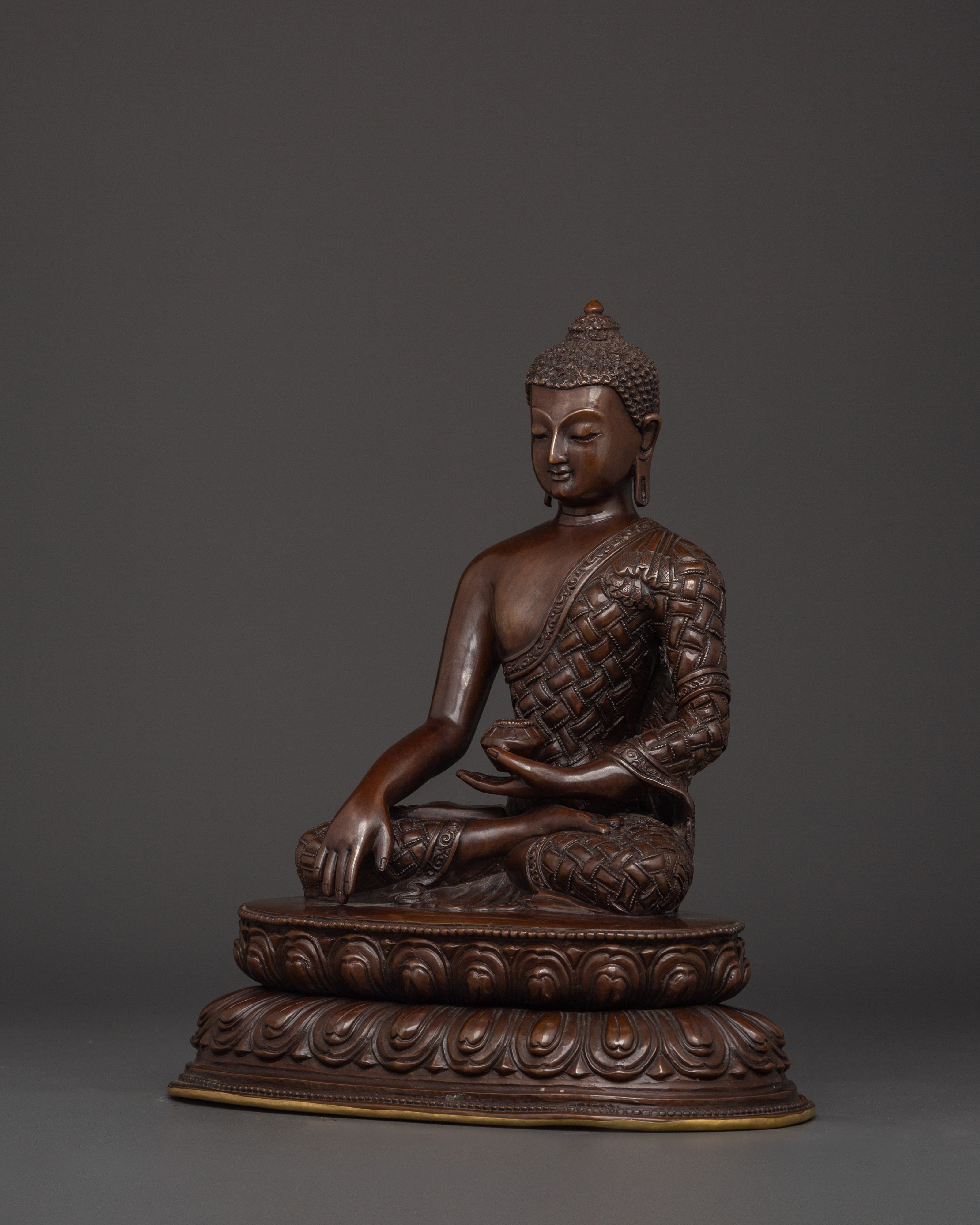 Enlightened Buddha Shakyamuni Figurine | Handcrafted Meditation Statue