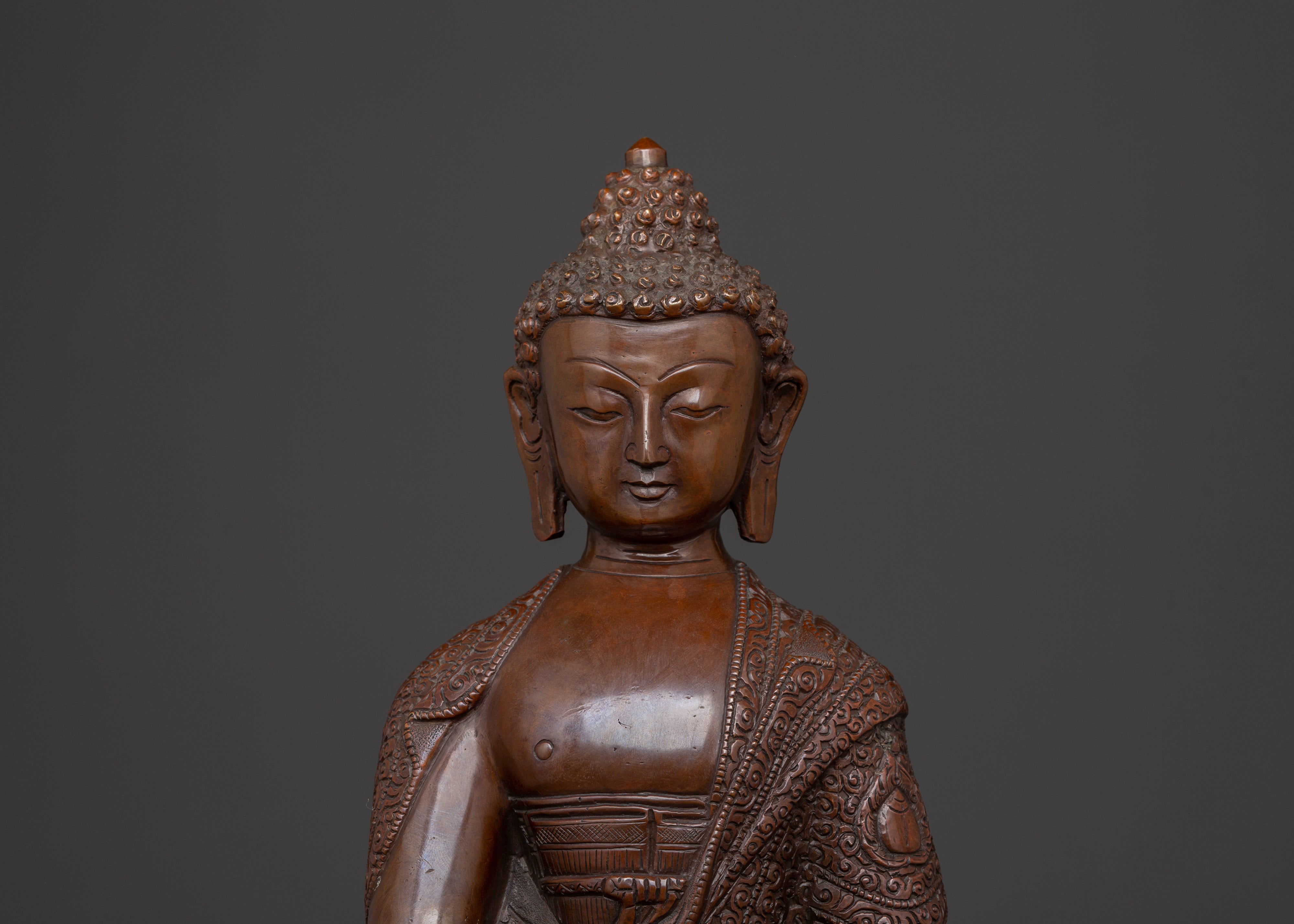 Tibetan Amitabha Buddha Figurine | Handcrafted Bronze Meditation Statue