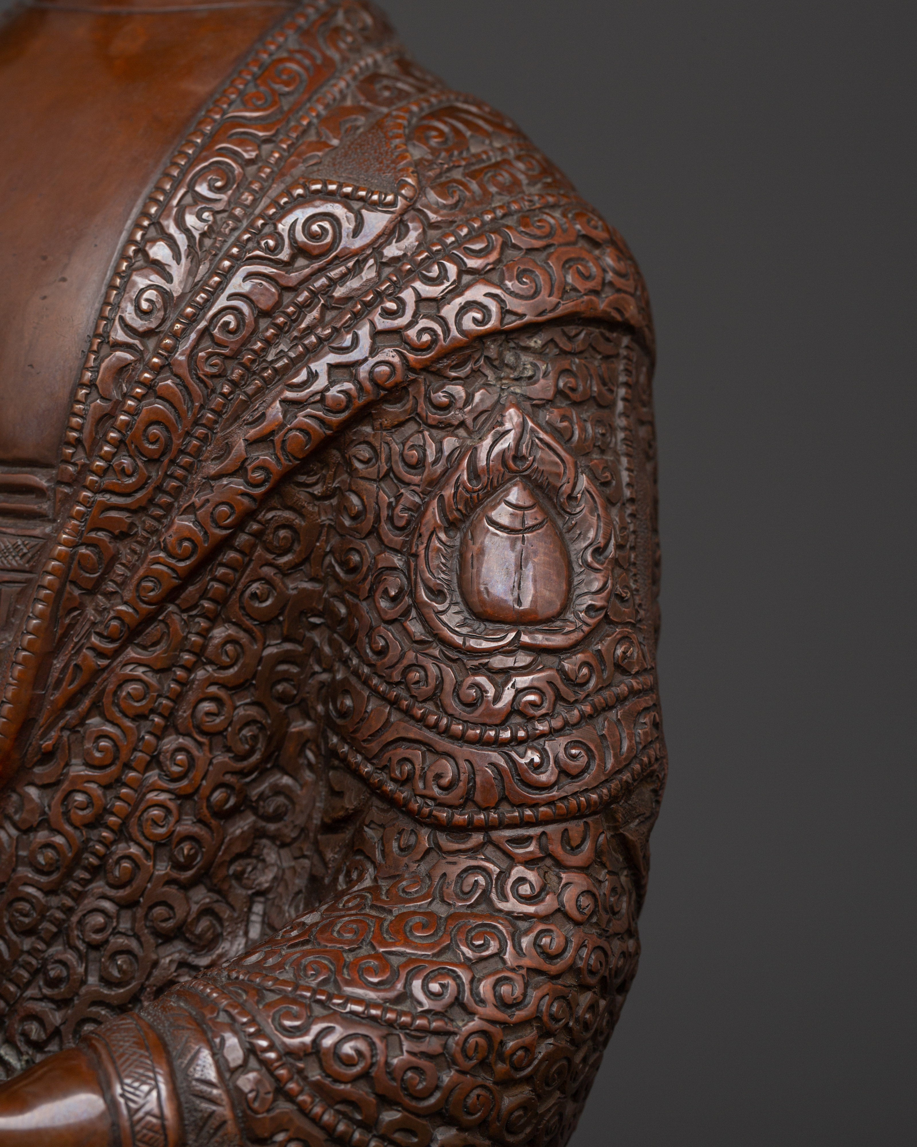 Tibetan Amitabha Buddha Figurine | Handcrafted Bronze Meditation Statue