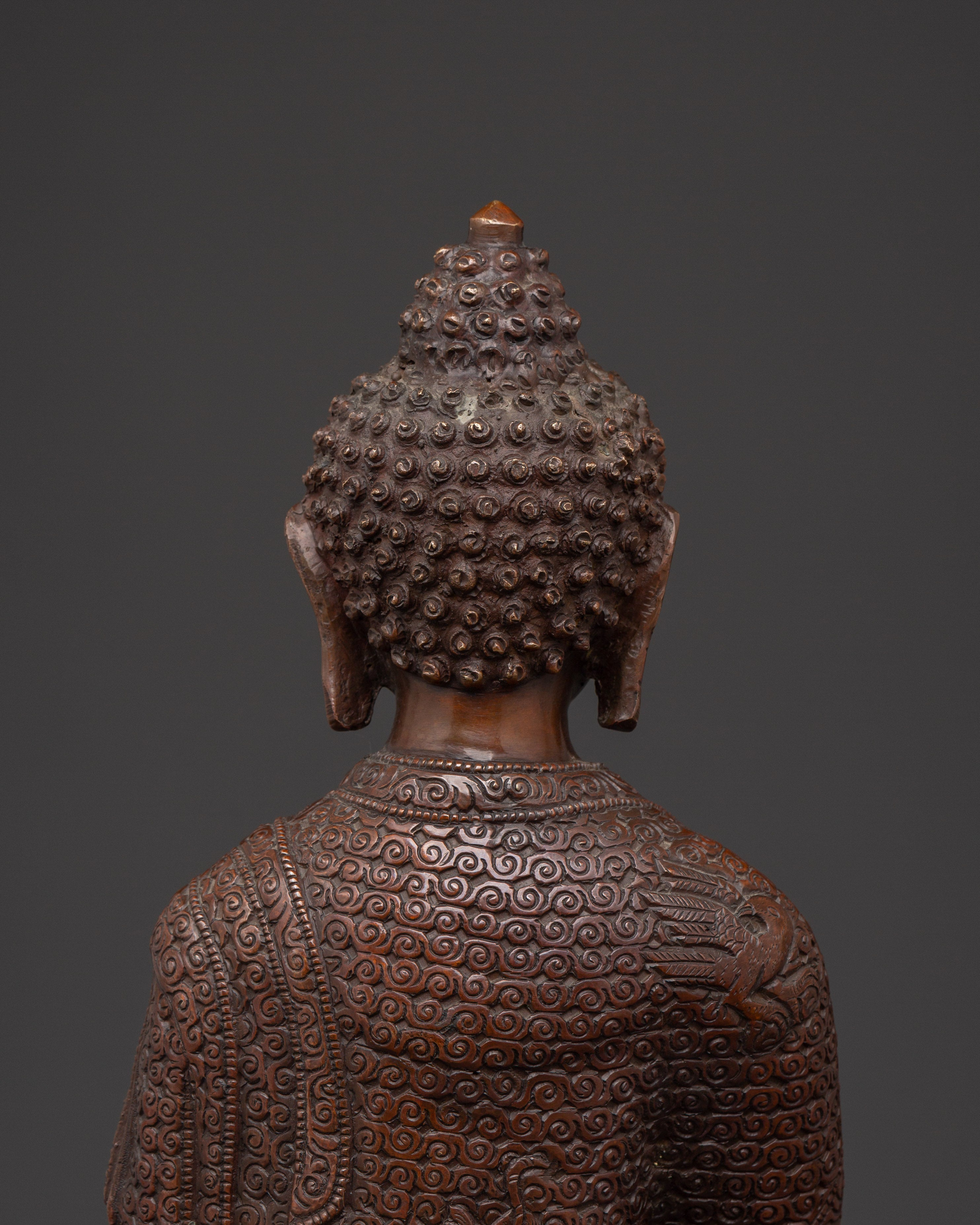 Tibetan Amitabha Buddha Figurine | Handcrafted Bronze Meditation Statue